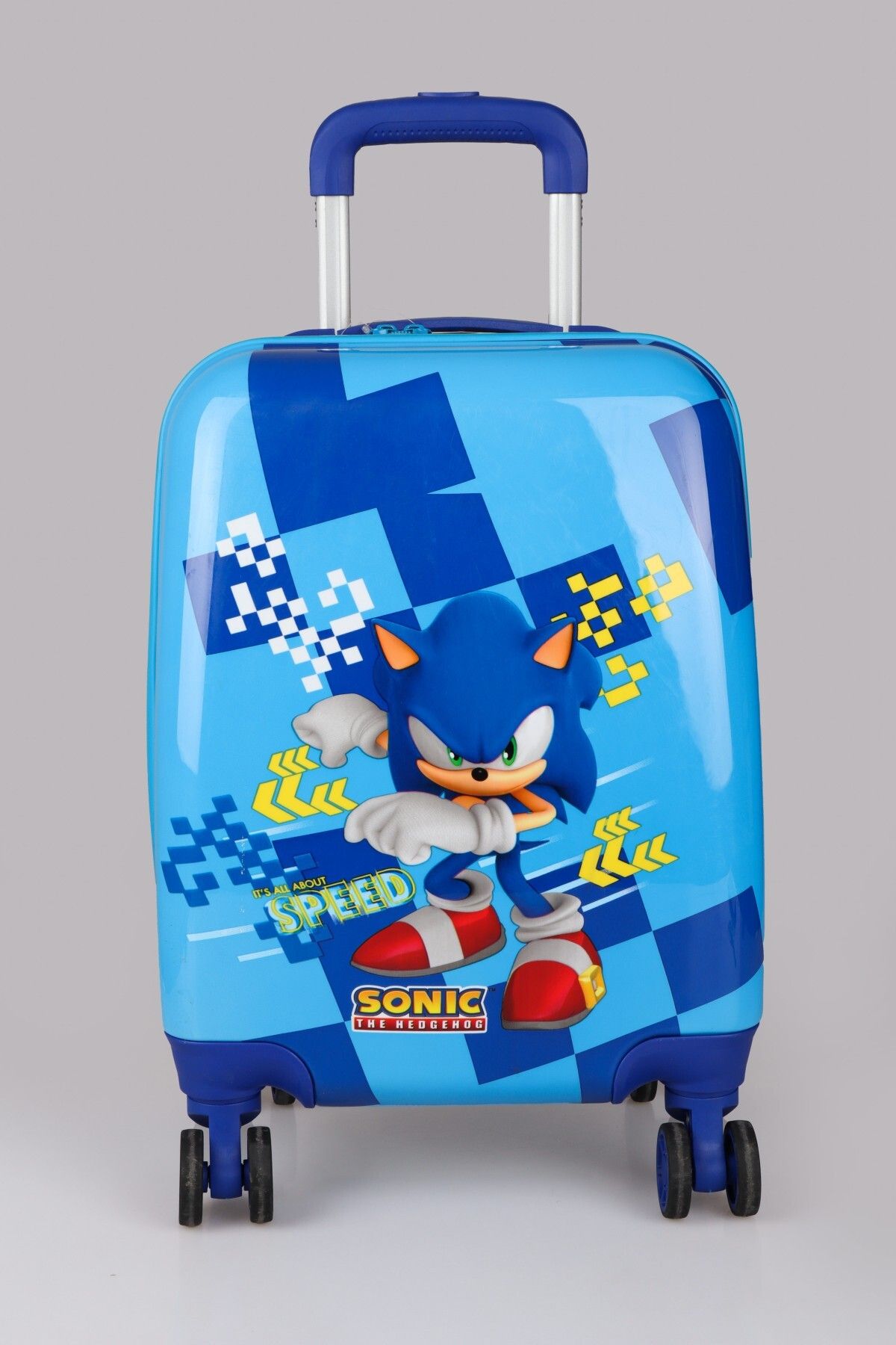 Sonic DEKOMUS İLE TÜRKİYE'DE İLK VE TEK YENİ SEZON LİSANSLI SONIC 40 CM KABİN BOY BAVUL / VALİZ