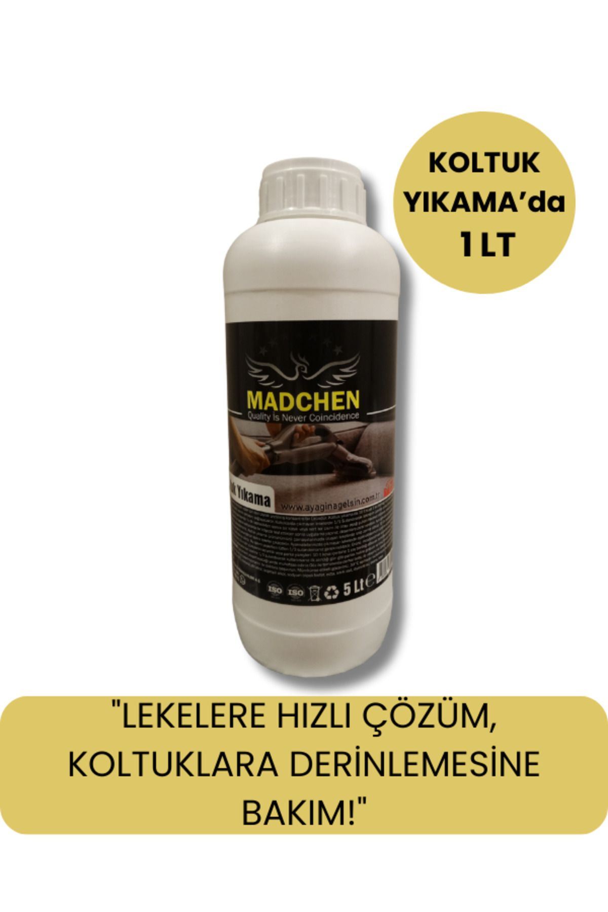 MADCHEN Koltuk Yıkama Deterjanı Köpüksüz 1 Lt