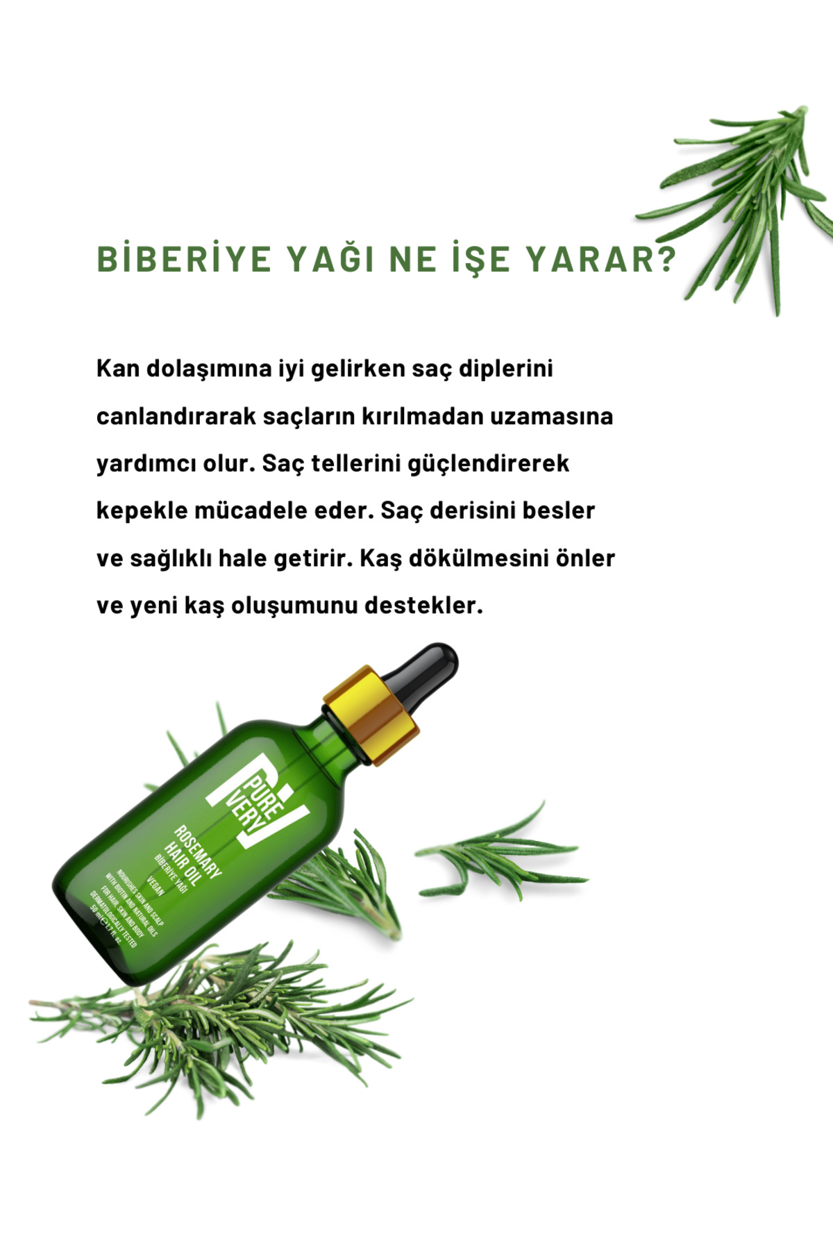 2'li Biberiye Yağı Saç Dökülmesi ve Yıpranmış Saçlar için Besleyici Biotinli Saç Bakım Yağı 50 ml x2 — TYCB00397CF9CD4B014205B00 — تصویر 2 از 4