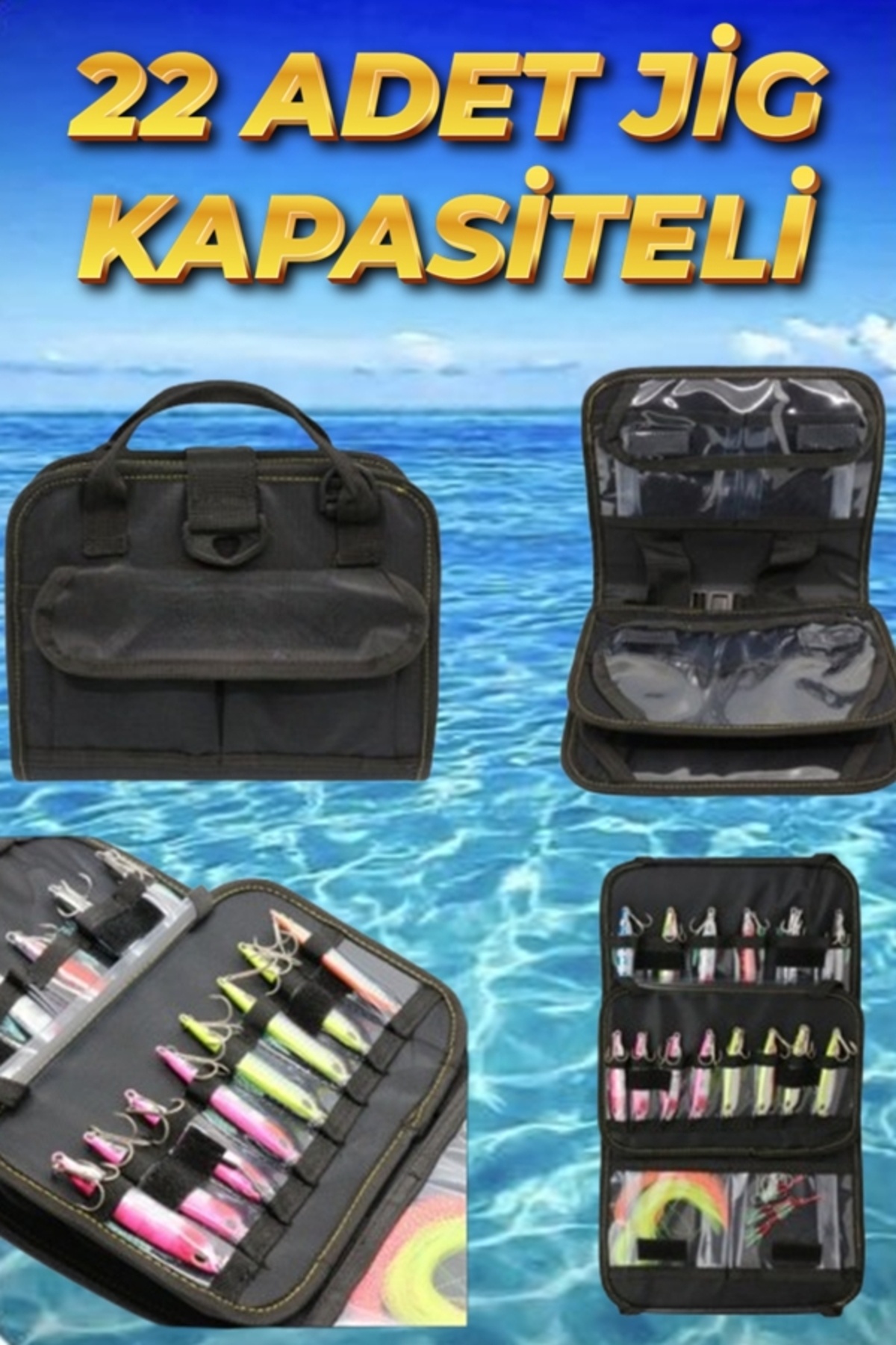 Mega Everest Jig Çantası 22 Jig Kapasiteli Balıkçı Çantası