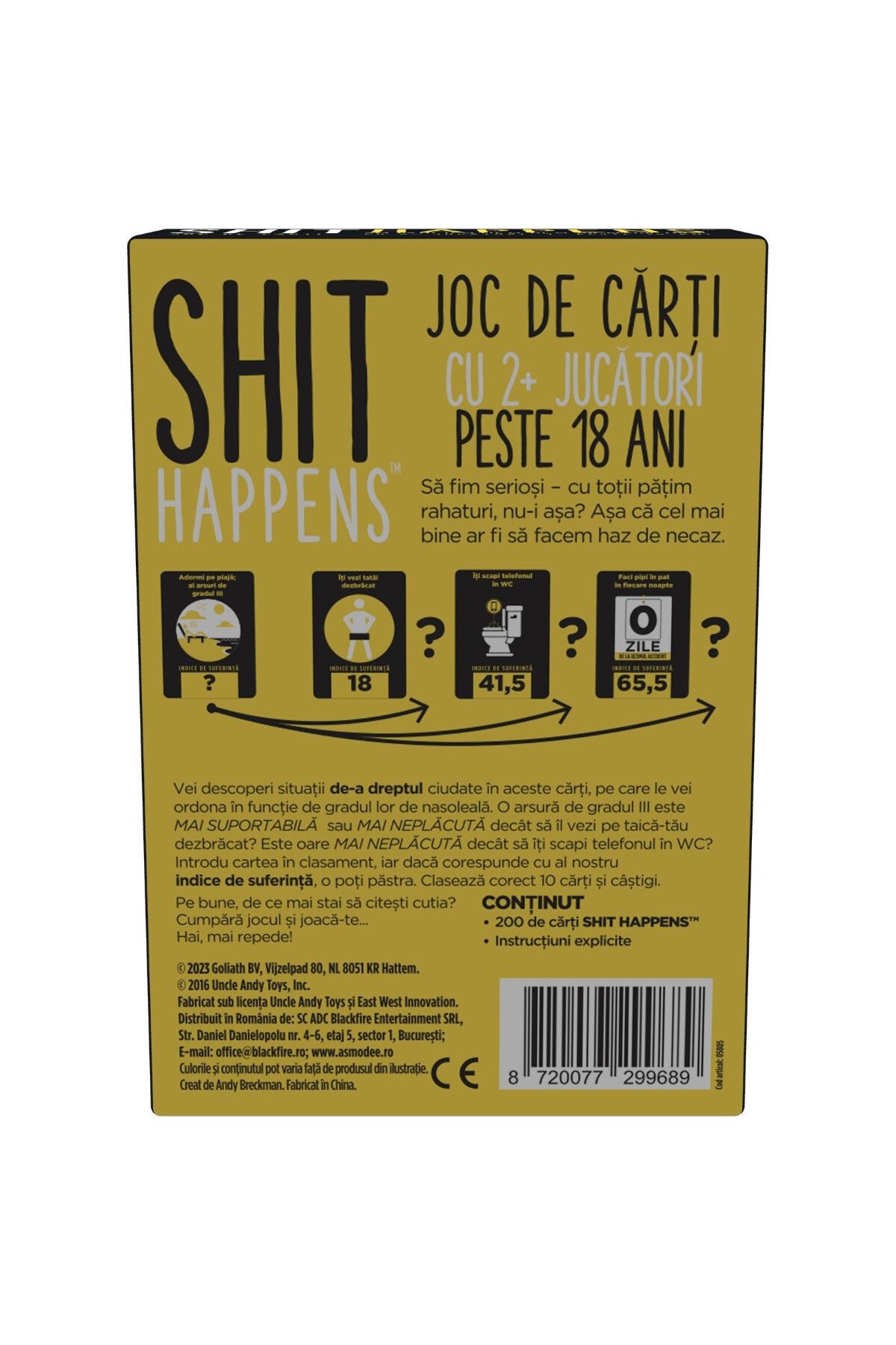 Shit happens-Board game Shit Happens, Romanian language 4