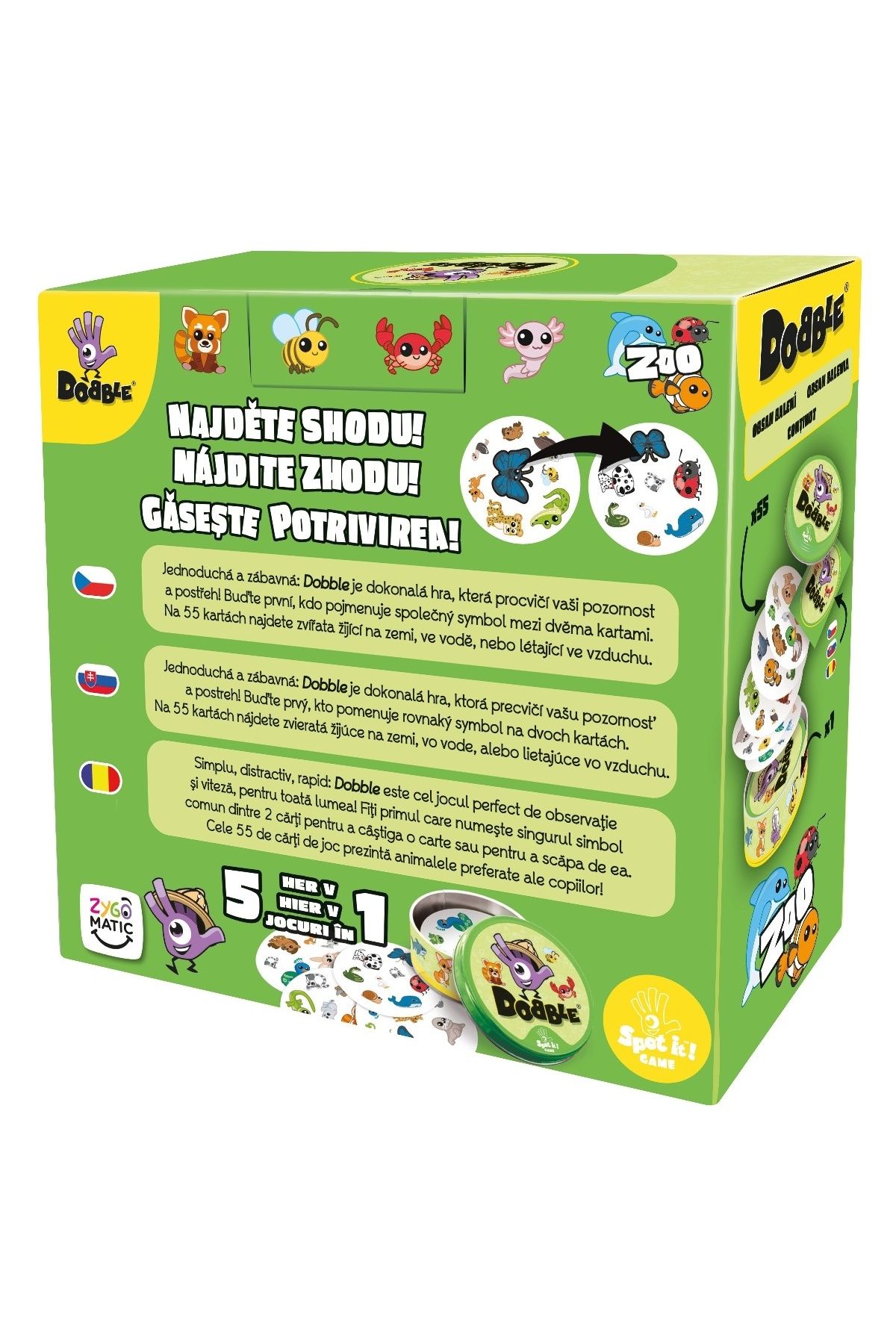 Asmodee-Joc Dobble Zoo, New Version 2