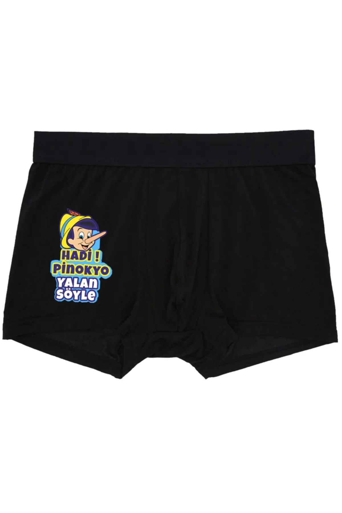 TİREde giyin-Let's Pinocchio Lie Humorous Men's Boxers 1