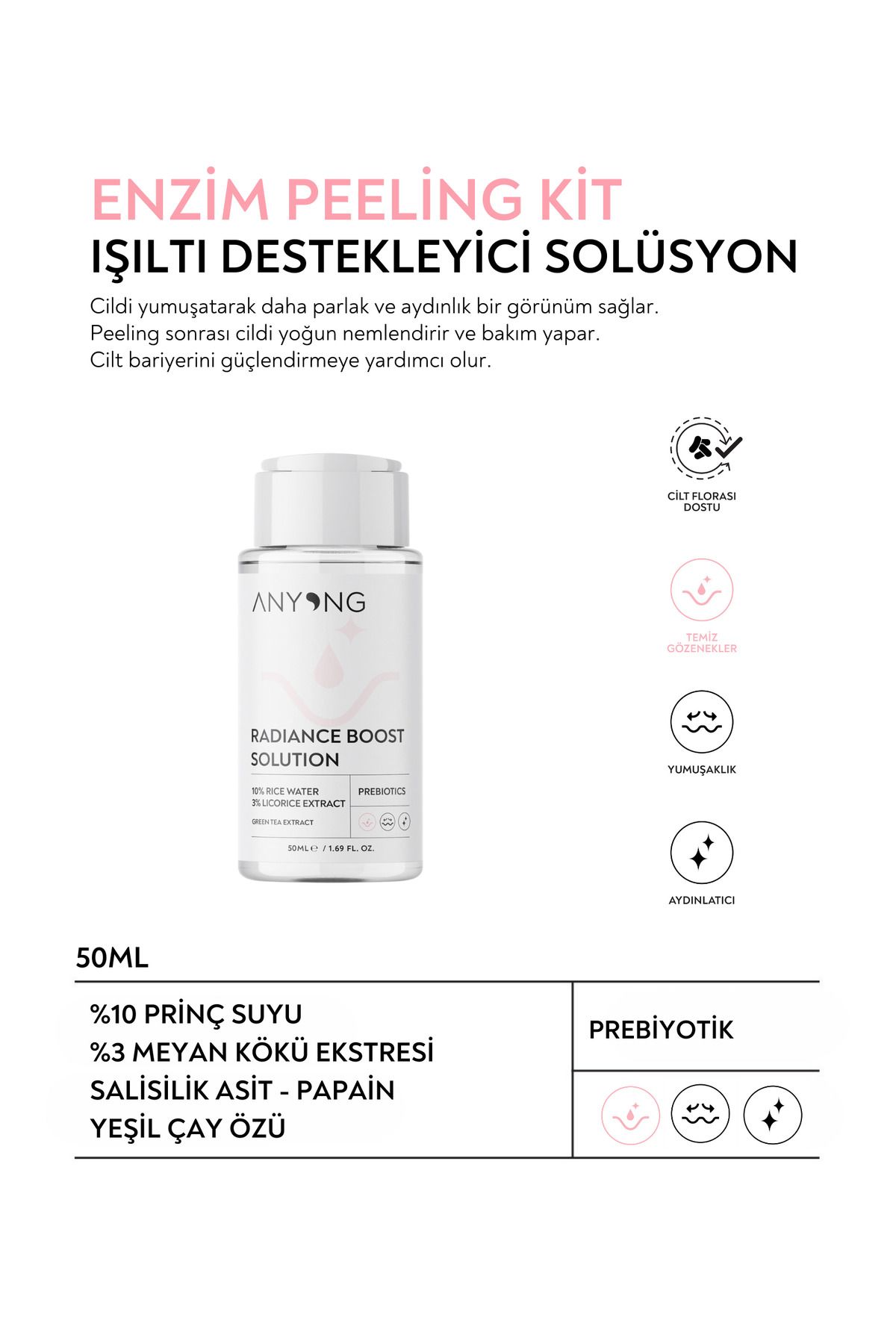 Anyong-Enzyme Peeling Kit (Papain Enzyme, Salicylic Acid & Rice Water) 3
