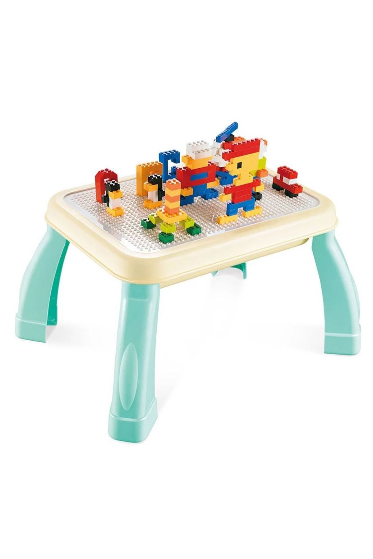 Salamandra-Set of 150 Multicolored Medium Building Blocks, Blue 5