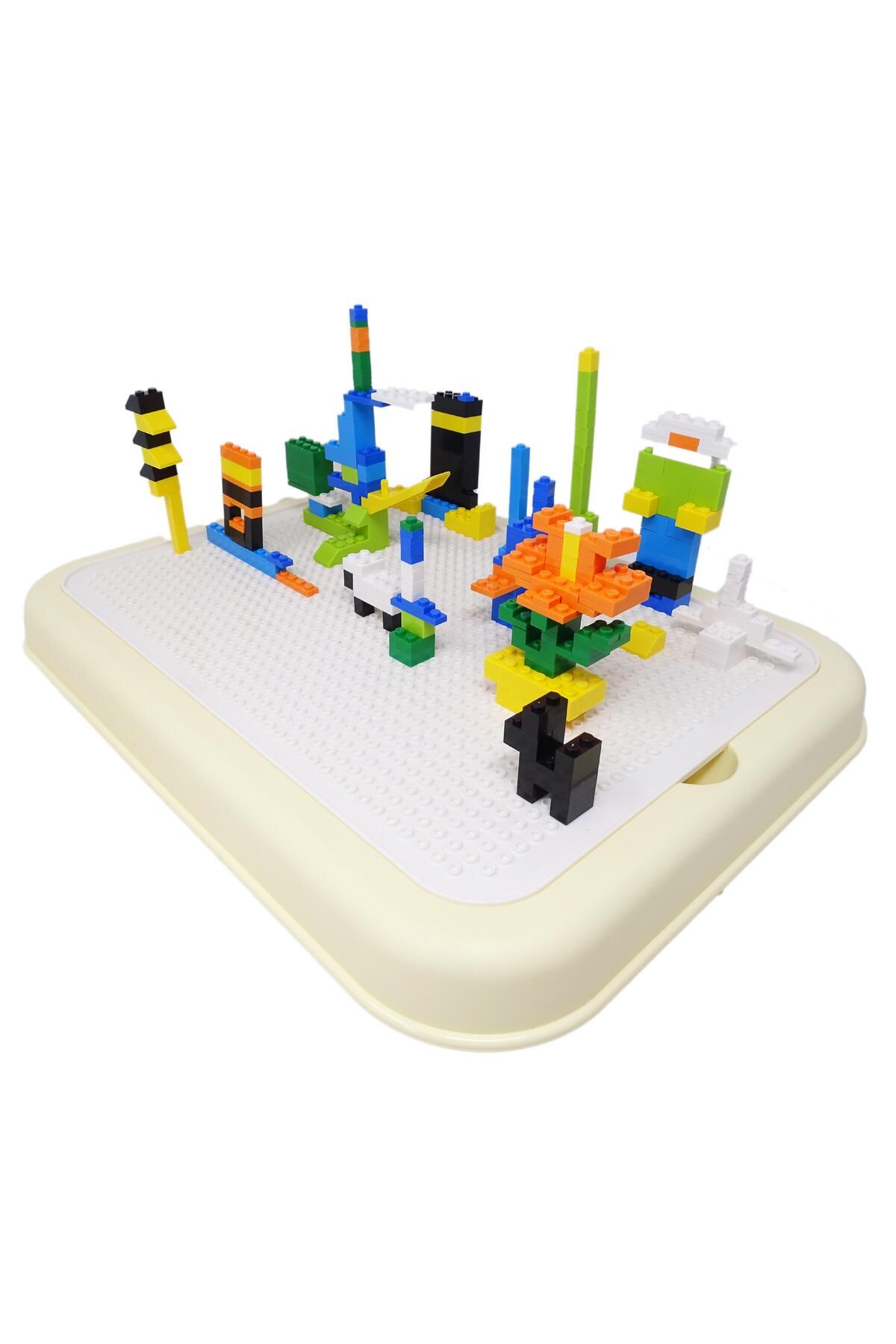 Salamandra-Set of 150 Multicolored Medium Building Blocks, Blue 3