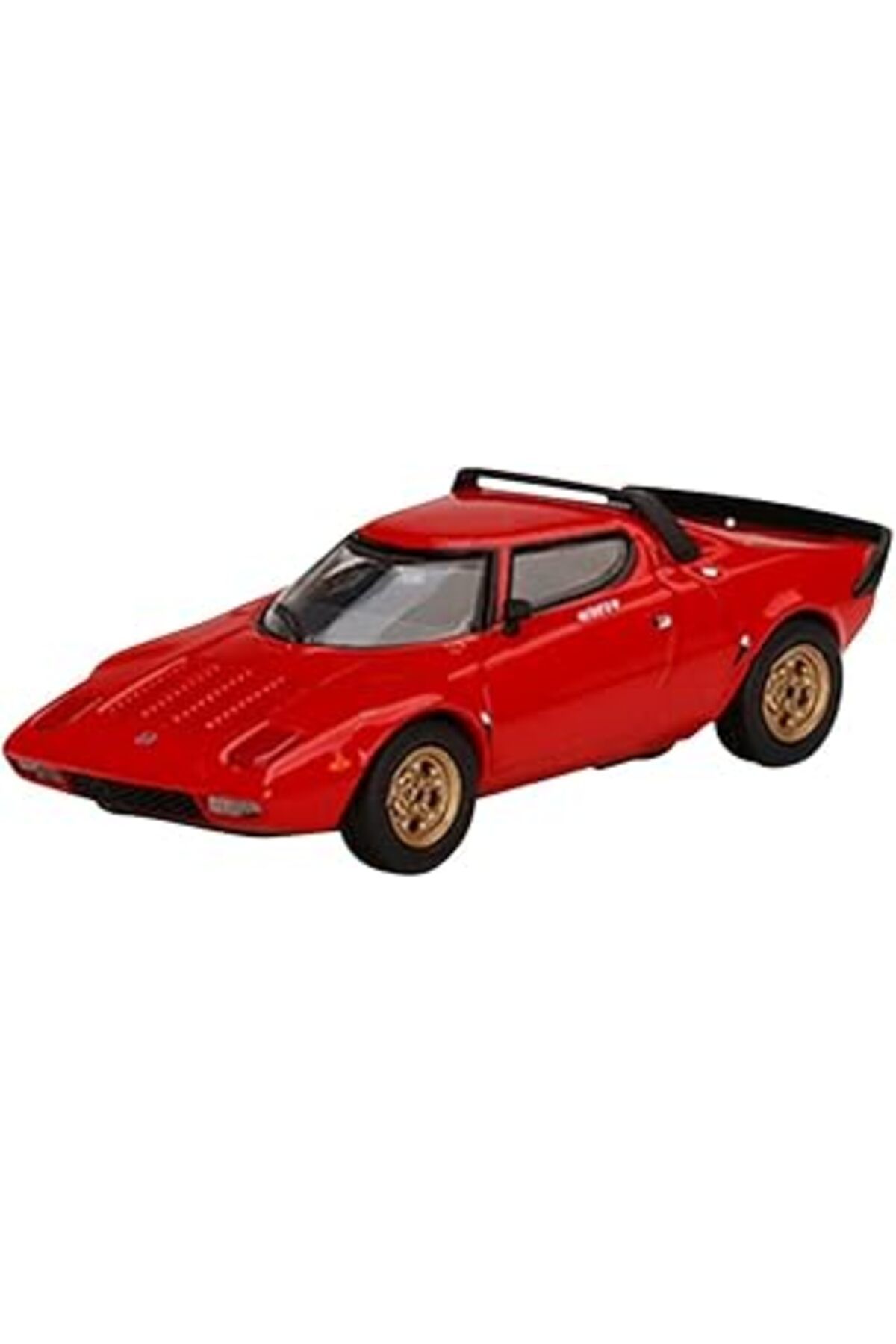 Mu Art Ahşap Mini Gt 365 Lancia Stratos Hf Stradale Rosso Arancio 1:64 Kırmızı Model Araba