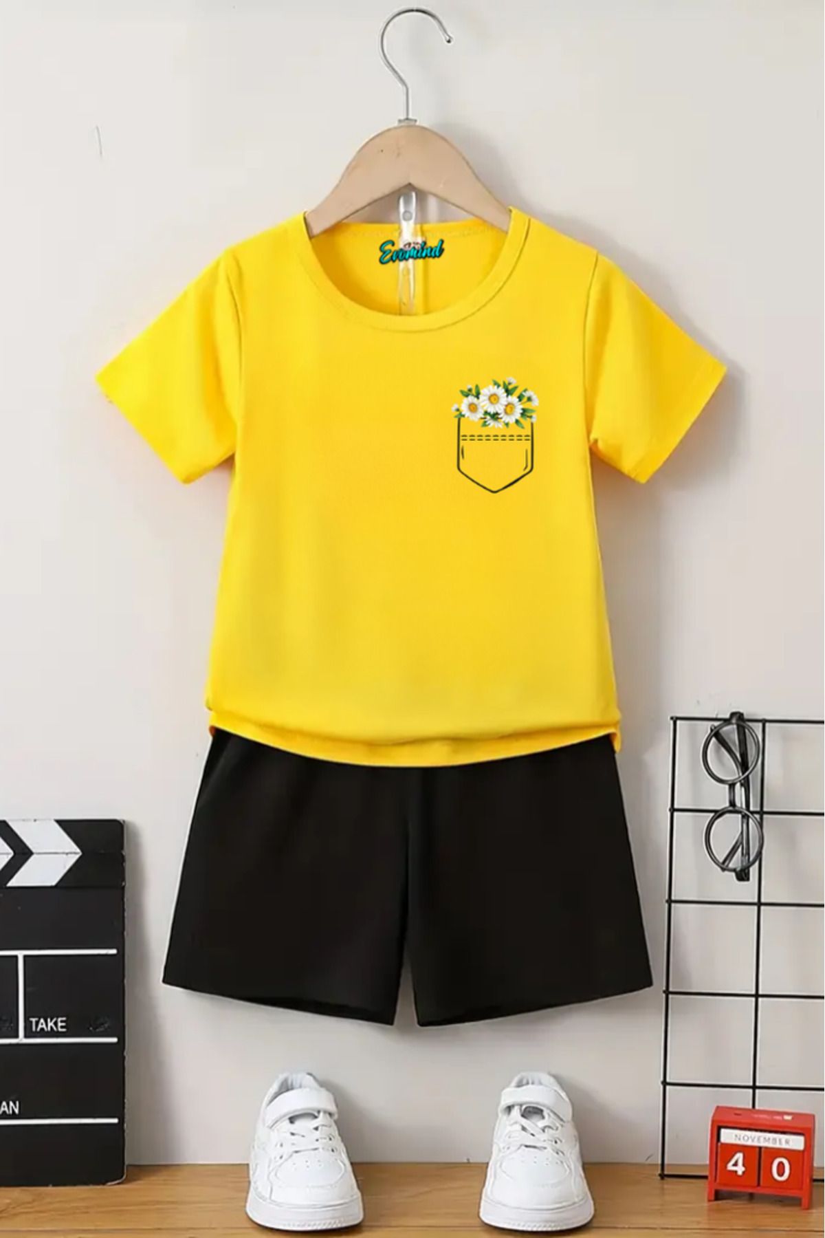 artı4 Set Pantaloni Scurți Imprimați Unisex Pentru Copii Unisex - 11-12 ani