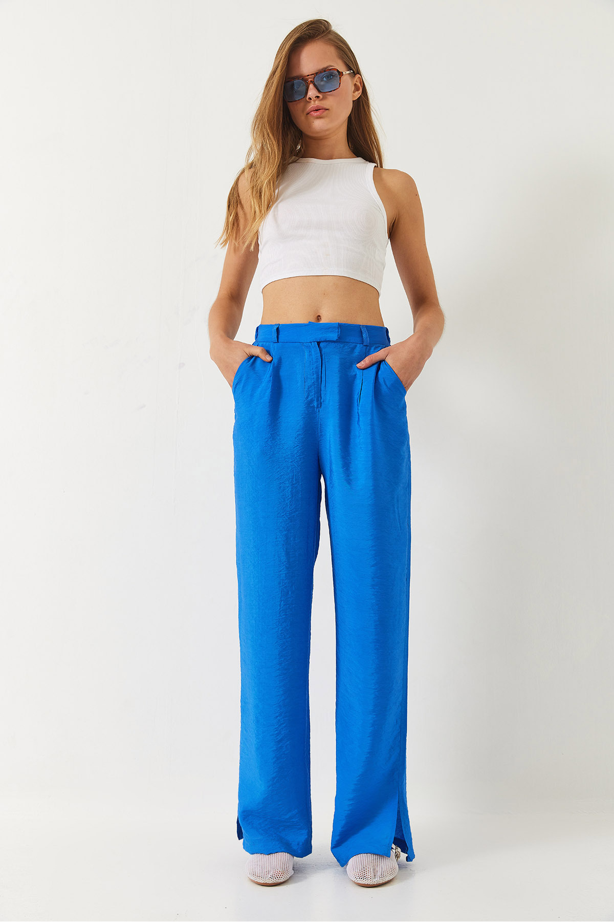 LUCCI Palazzo Pants with Pockets 3