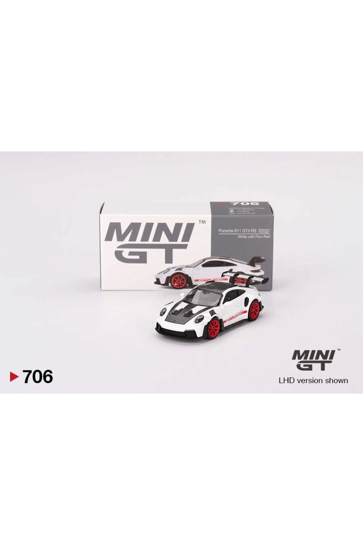 mini gt MGT00706 1/64 Porsche 911 (992) GT3 RS Weissach Package