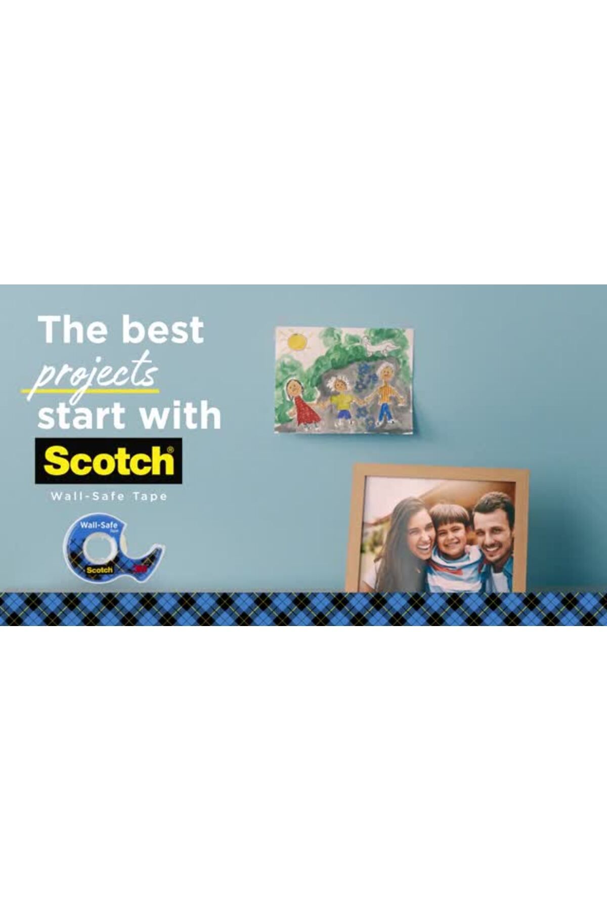Scotch-® Wall-Safe Tape, 183, 3/4 in x 650 in (19 mm x 16.5 m) 7
