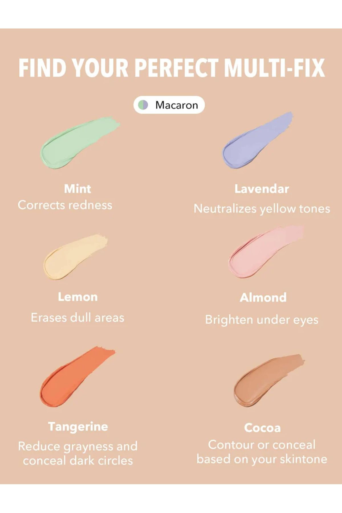 SHEGLAM-Multi-Fix Concealer And Color Corrector, Multicolor 4