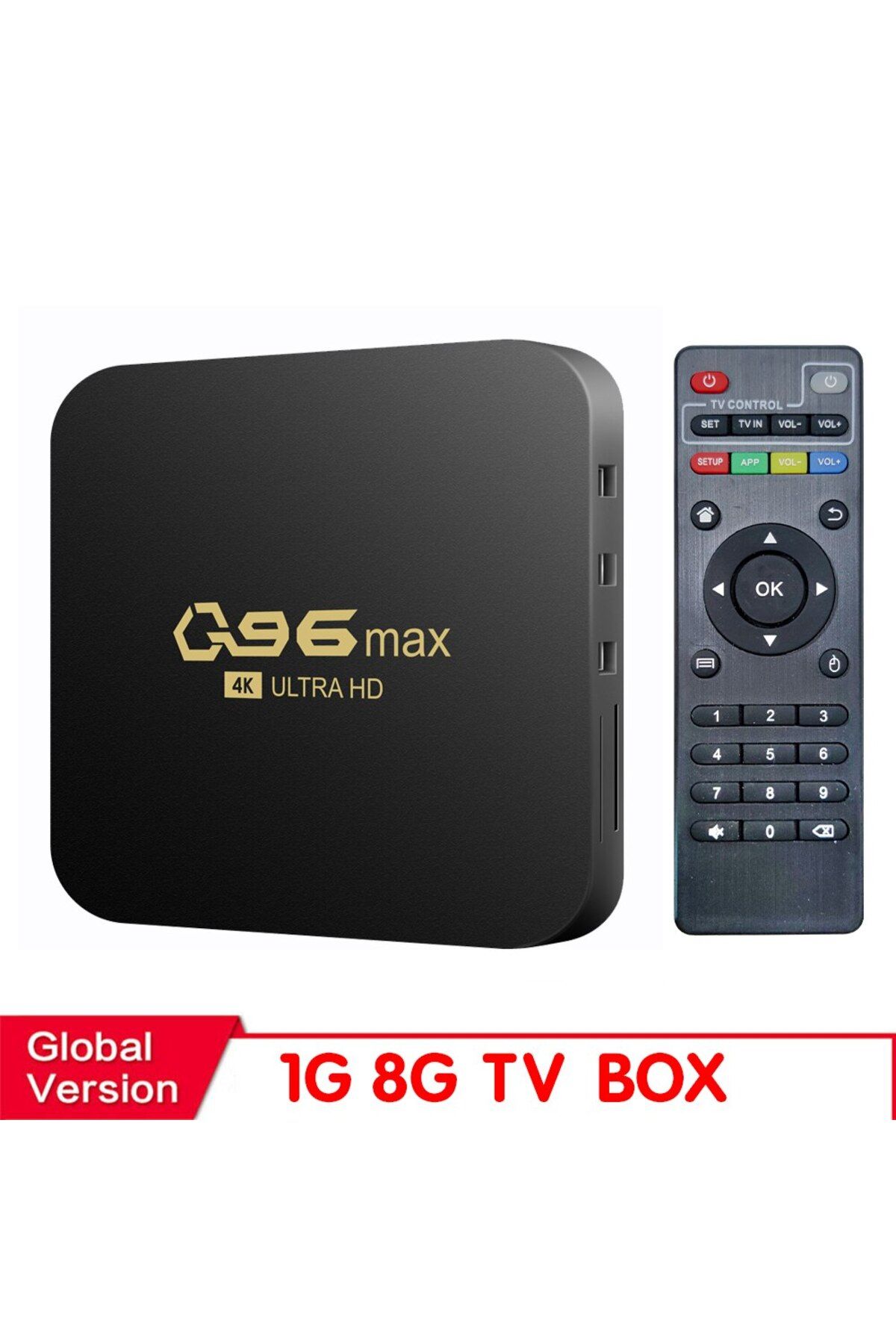 Choice-Eu Plug Tv Box Hongtop Wifi 4k Q96 Max Smart Tv Box 2.4/5g Set-top Box Android 10.0 Media Player And 1