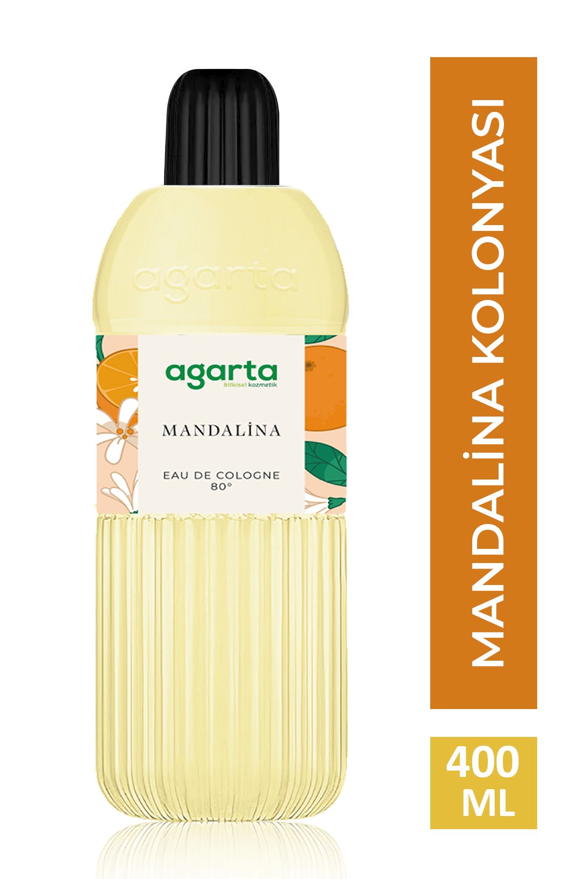 Agarta 80 Derece Mandalina Kolonyası 400 Ml Pet Şişe