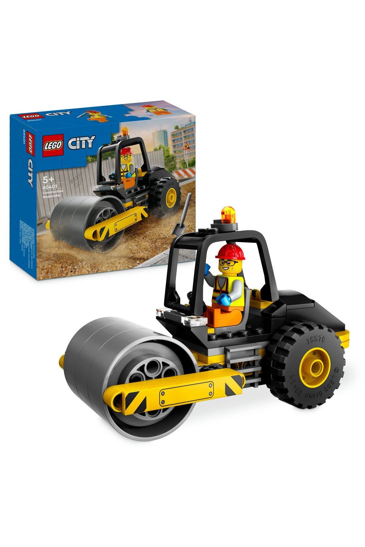 LEGO Set Lego City - Cilindru Compactor De Santier (60401) - One Size
