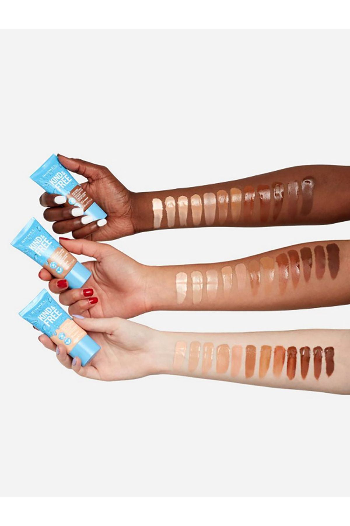Rimmel-Kind and Free Moisturising Skin Tint Liquid Foundation - 10 Rose Ivory, 30ml 4