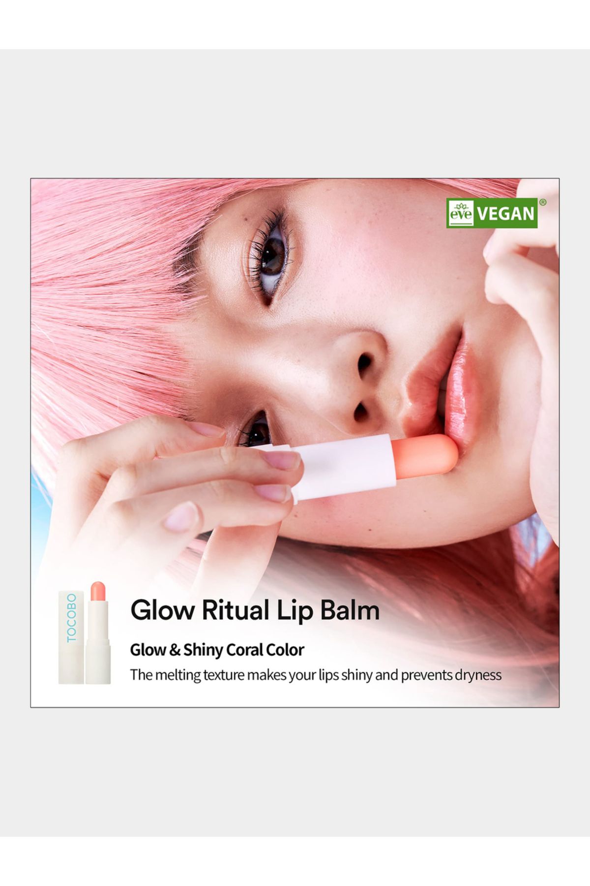 TOCOBO-Glow Ritual Lip Balm 001 Coral Water, 3.5g 3