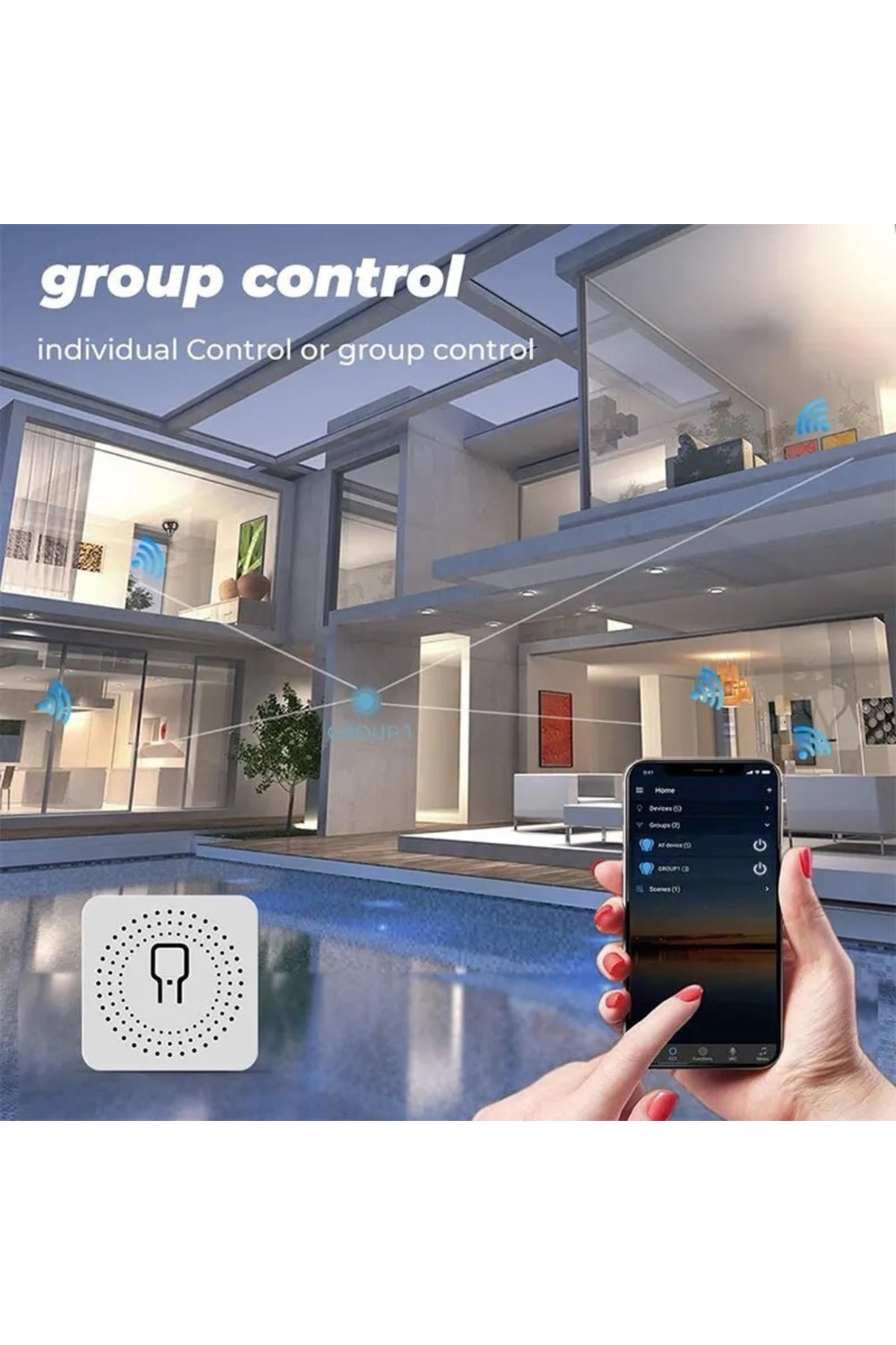 Choice-16A 16A Wifi Smart Switch Smart Home Light Switches Module 2 Way Control Work with Tuya Smart Life A 2