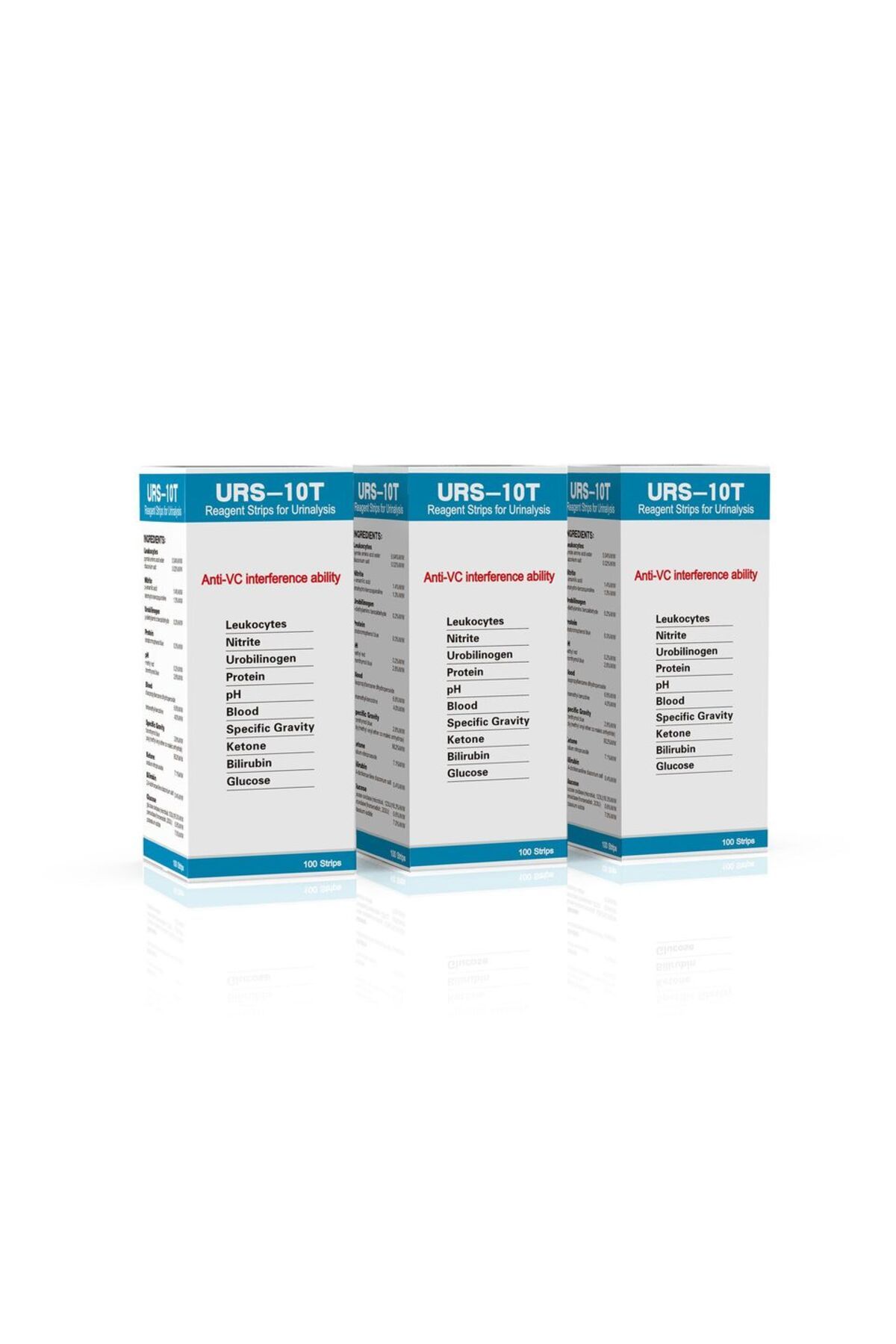 LPPCOLTD-شرائط اختبار البول URS-10T 10 شرائط كاشفة لتحليل البول URS 100 Strips 6