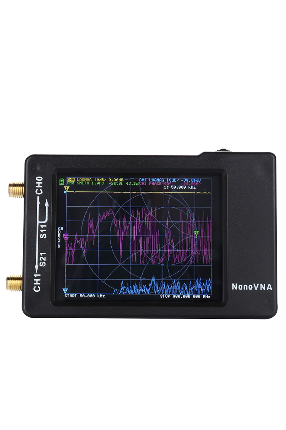Choice-2.8" LCD 1.5GHz NanoVNA-H HF VHF UHF UV Vector Network Analyzer Antenna Analyzer NanoVNA With SD ... 7