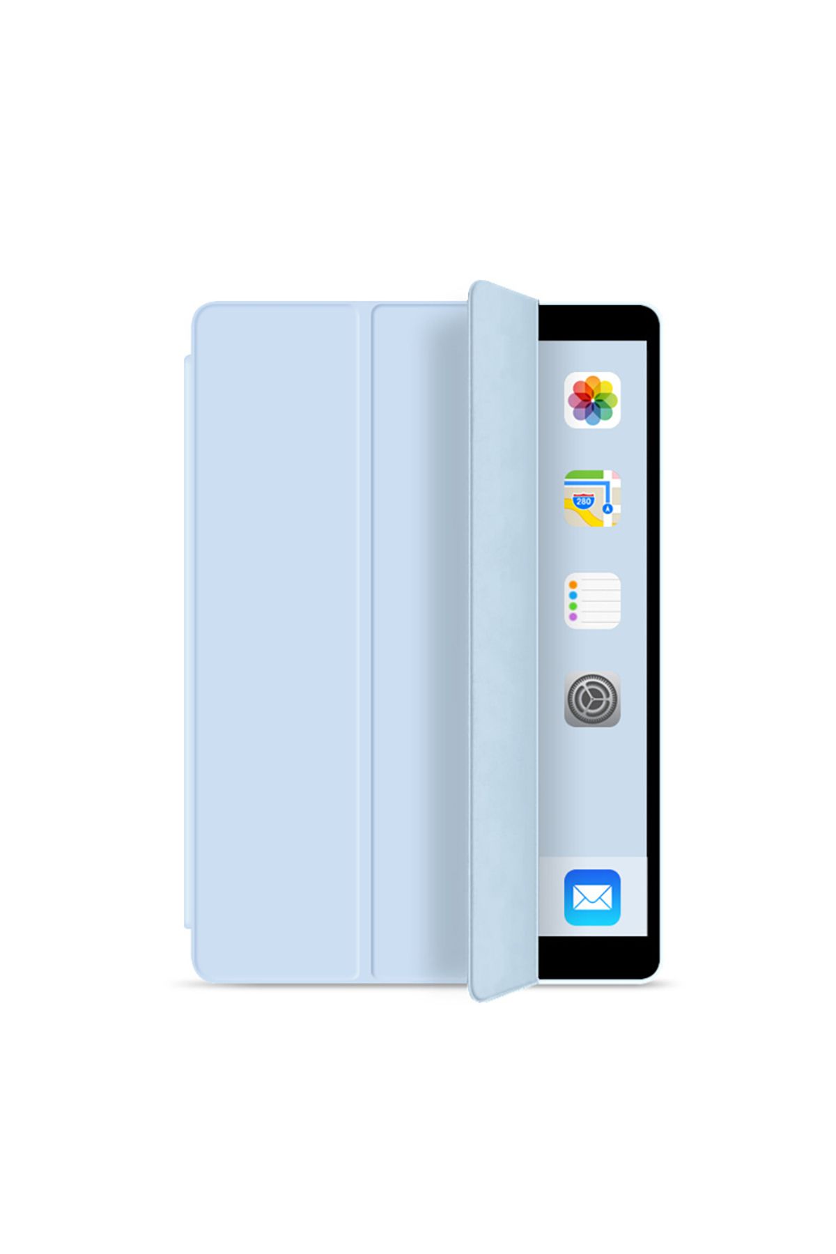 Choice-iPad Air3 10.5 Pro sky blue Smart Case for iPad 9.7 2018 2017 Fundas Magnetic Pu Leather Stand Cover 1