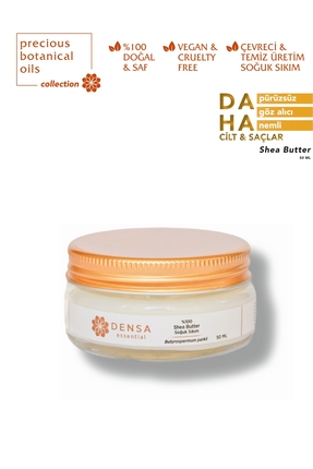 Densa Essential %100 Saf Ve Doğal Shea Butter Soğuk Sıkım 50ml