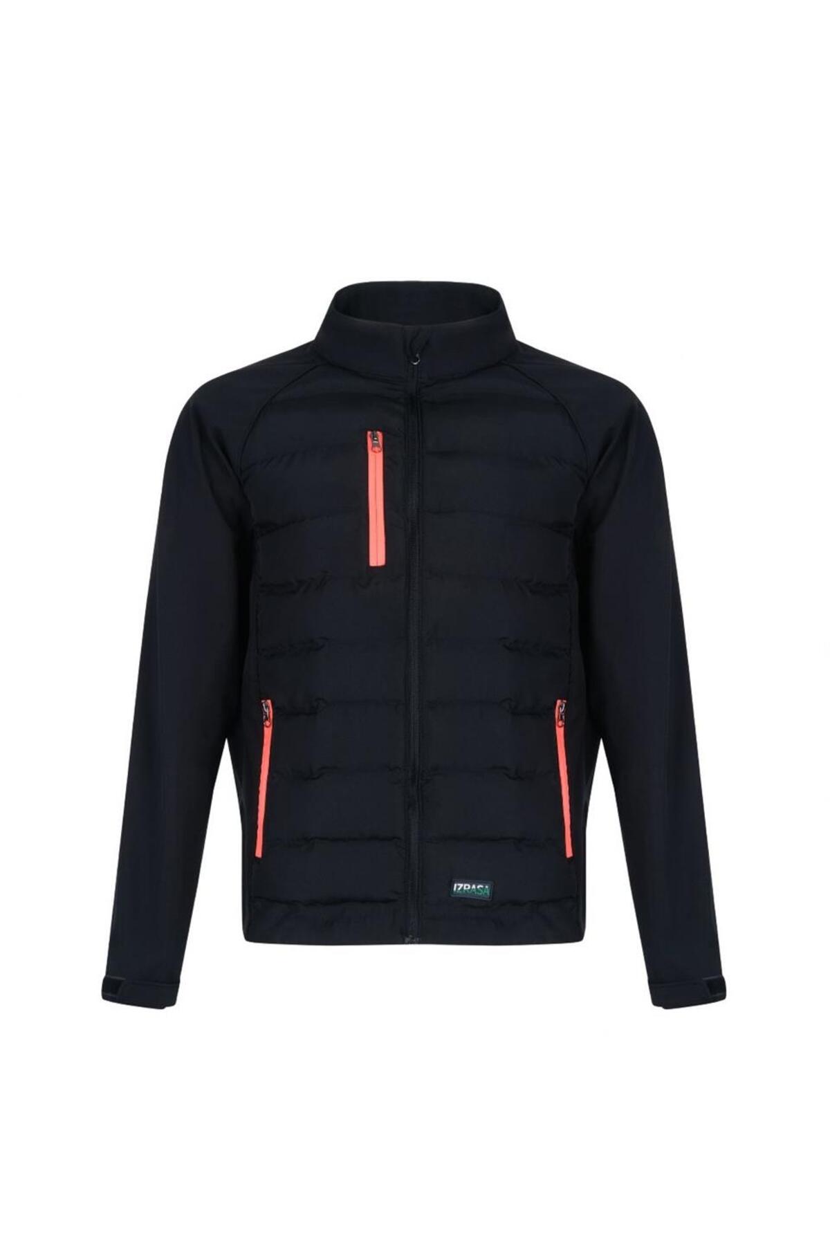 ™ Proline Özel Tasarım Turuncu Fermuarlı Mont — مشکی SM22
