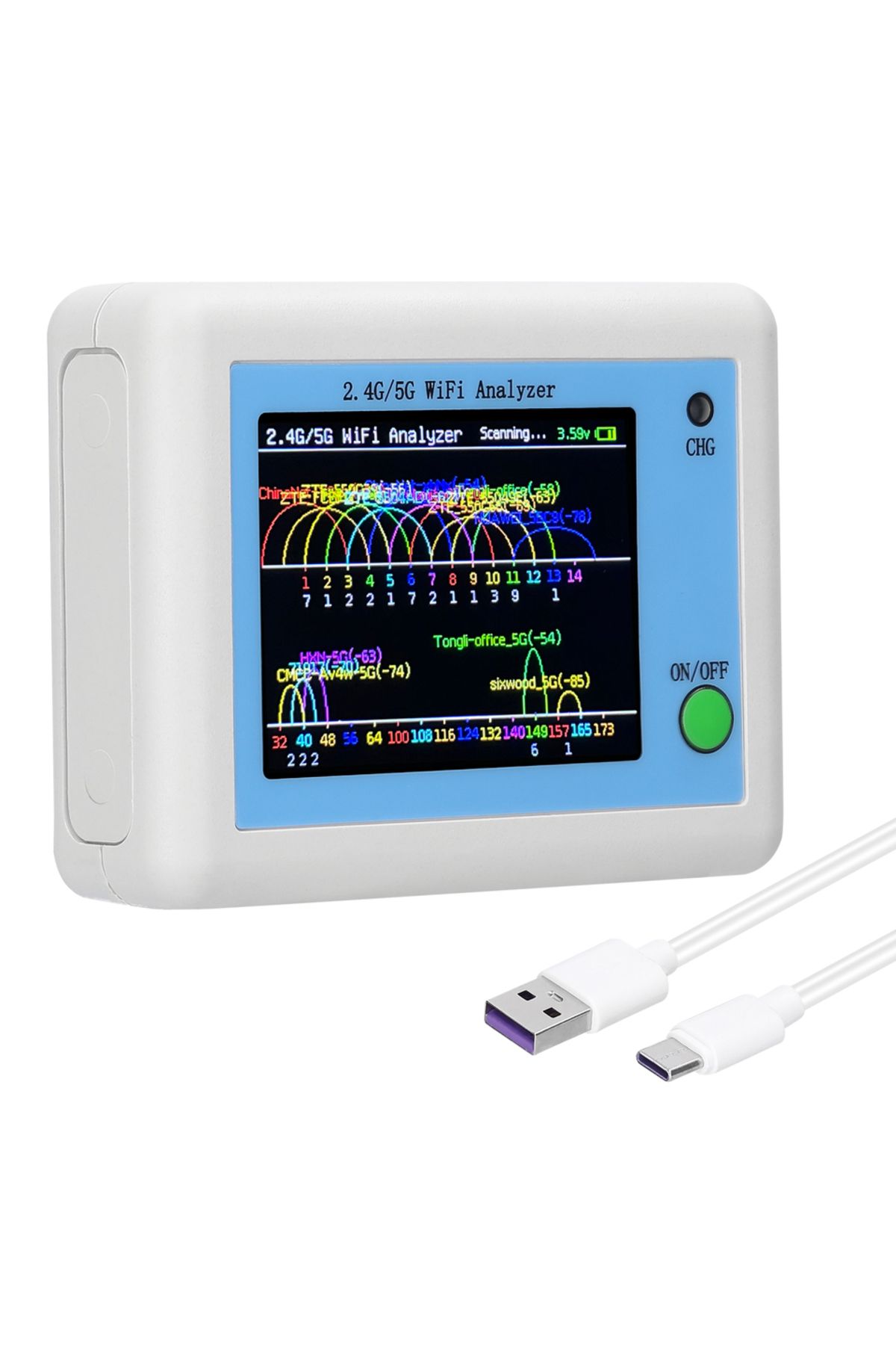 meterk-WIFI Signal Scanner 2.4G/5G WIFI Signal Usage Analyzer Router Management Assistant with 2.4inch C... 7