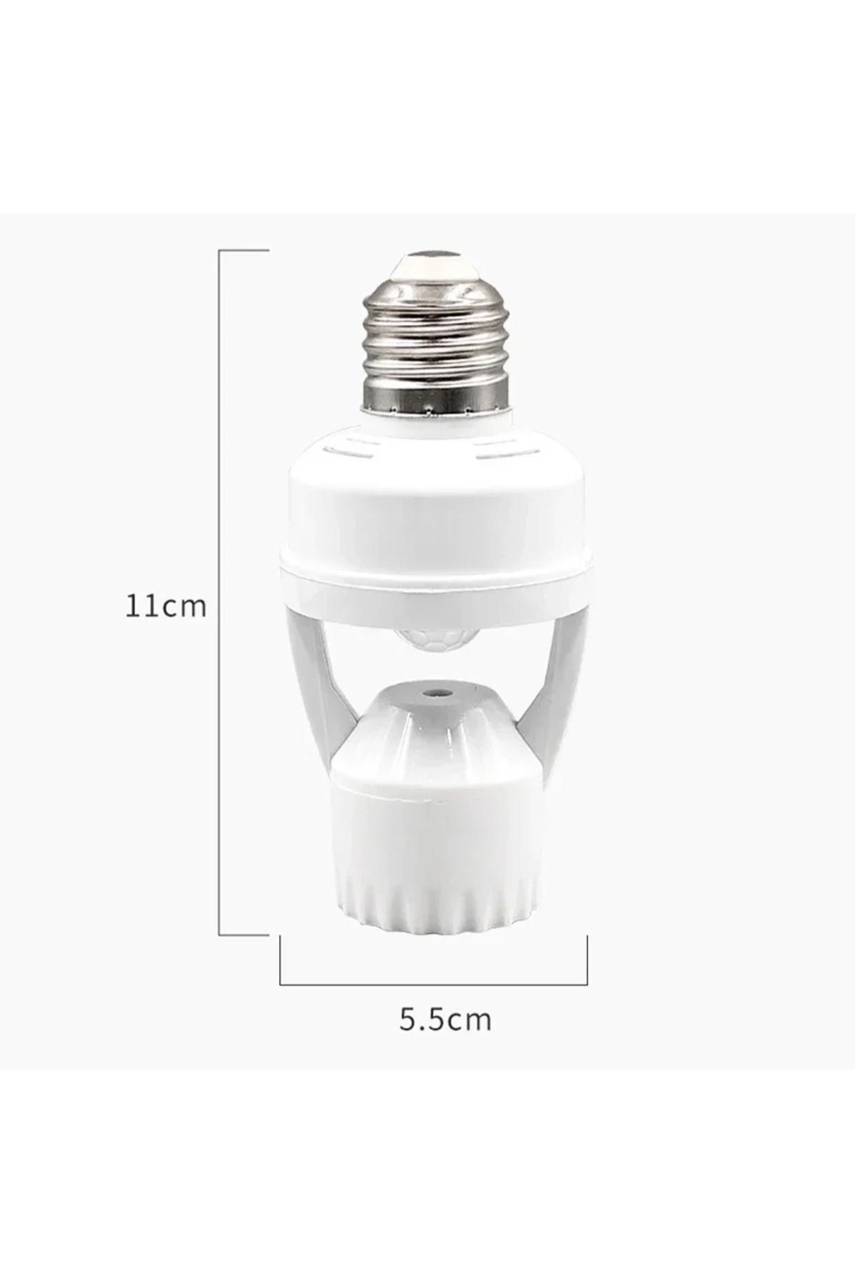 GGBEE-Motion Sensor Led Lamp Base E27 E26 Socket Converter AC 85-265V Light Bulb Holder Adapter Switch ... 2