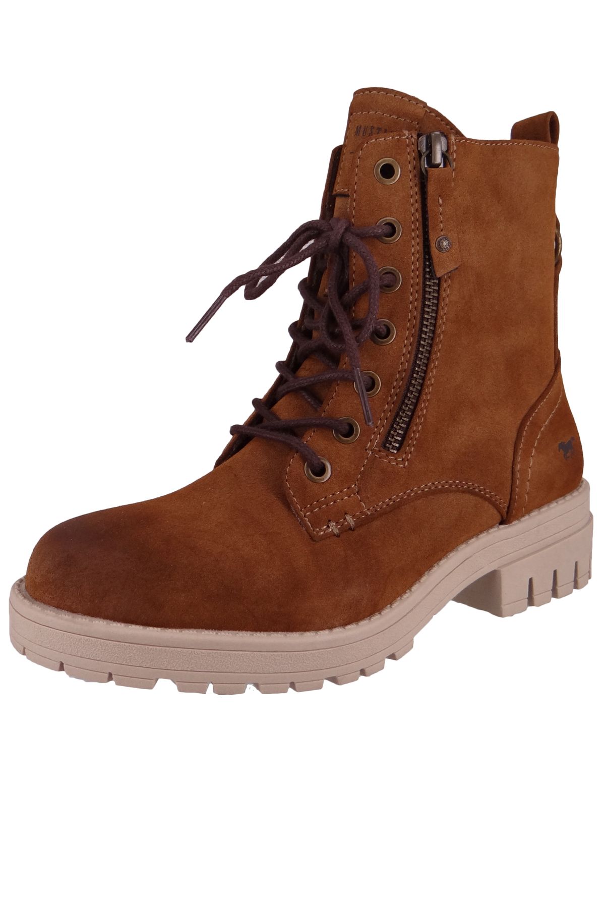 Mustang-Damen Elegante Stiefelette 1397501 Braun 301 Kastanie Kunstleder 2