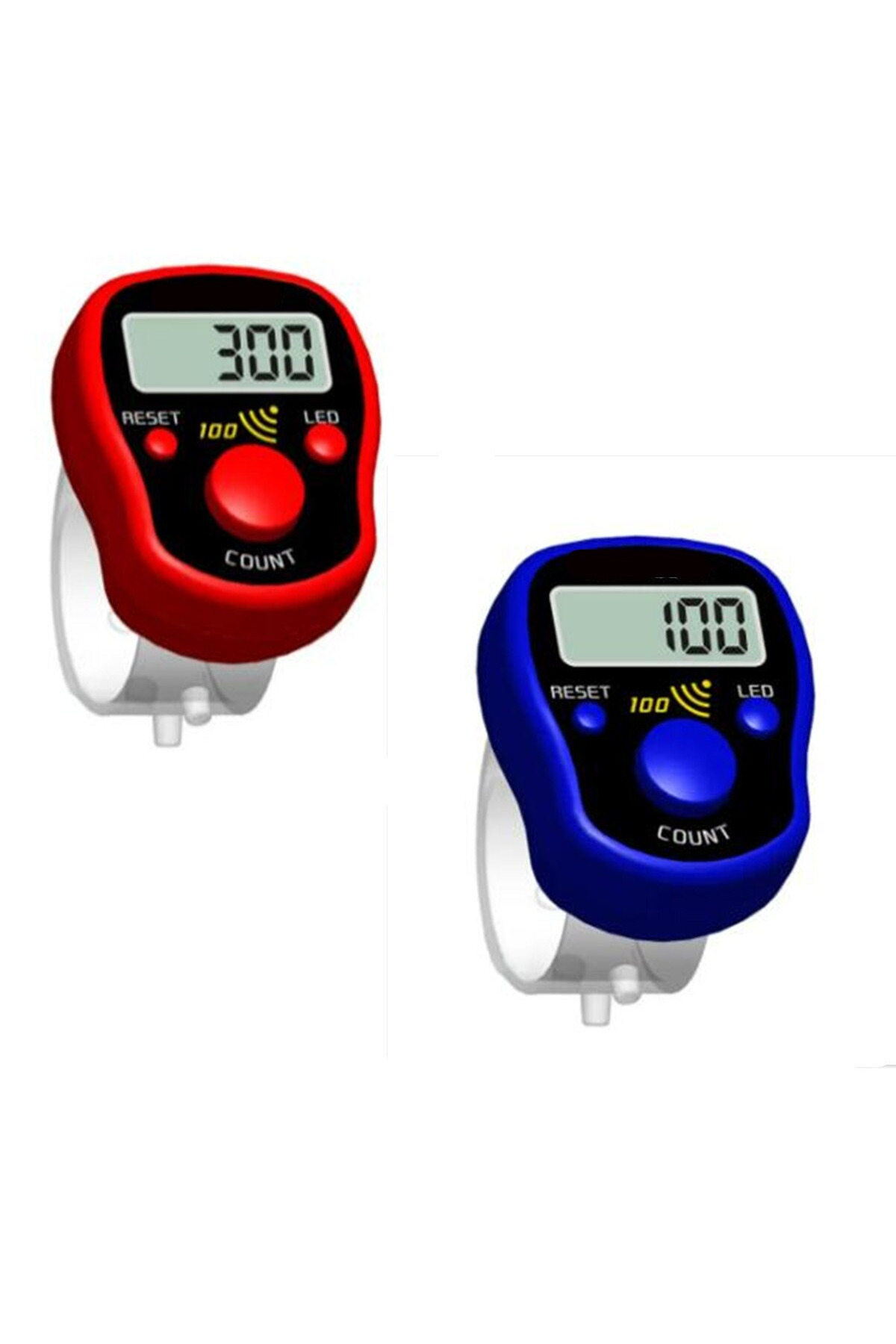 Choice-2pcs Set 2pcs Set Mini Stitch Marker And Row Finger Counter LCD Electronic Digital Tally Counter by 1
