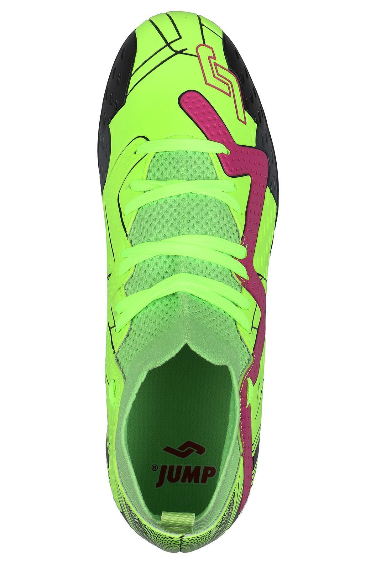 Jump-29683 Neon Green Socks Astroturf Football Shoes 3