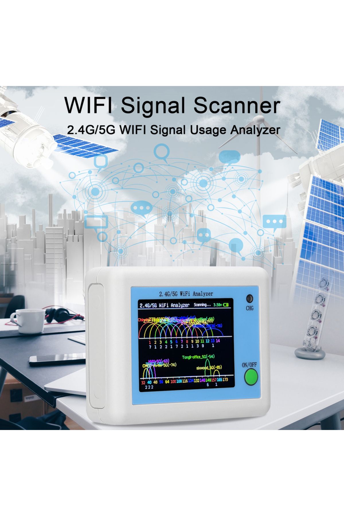 meterk-WIFI Signal Scanner 2.4G/5G WIFI Signal Usage Analyzer Router Management Assistant with 2.4inch C... 6
