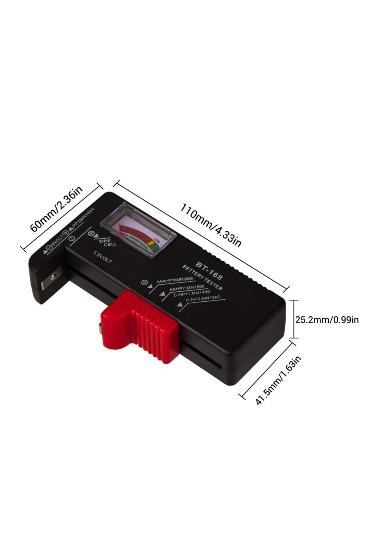 AOKIN-BT-168 AA/AAA/C/D/9V/1.5V batteries Universal Button Cell Battery Colour Coded Meter Indicate Vol... 4