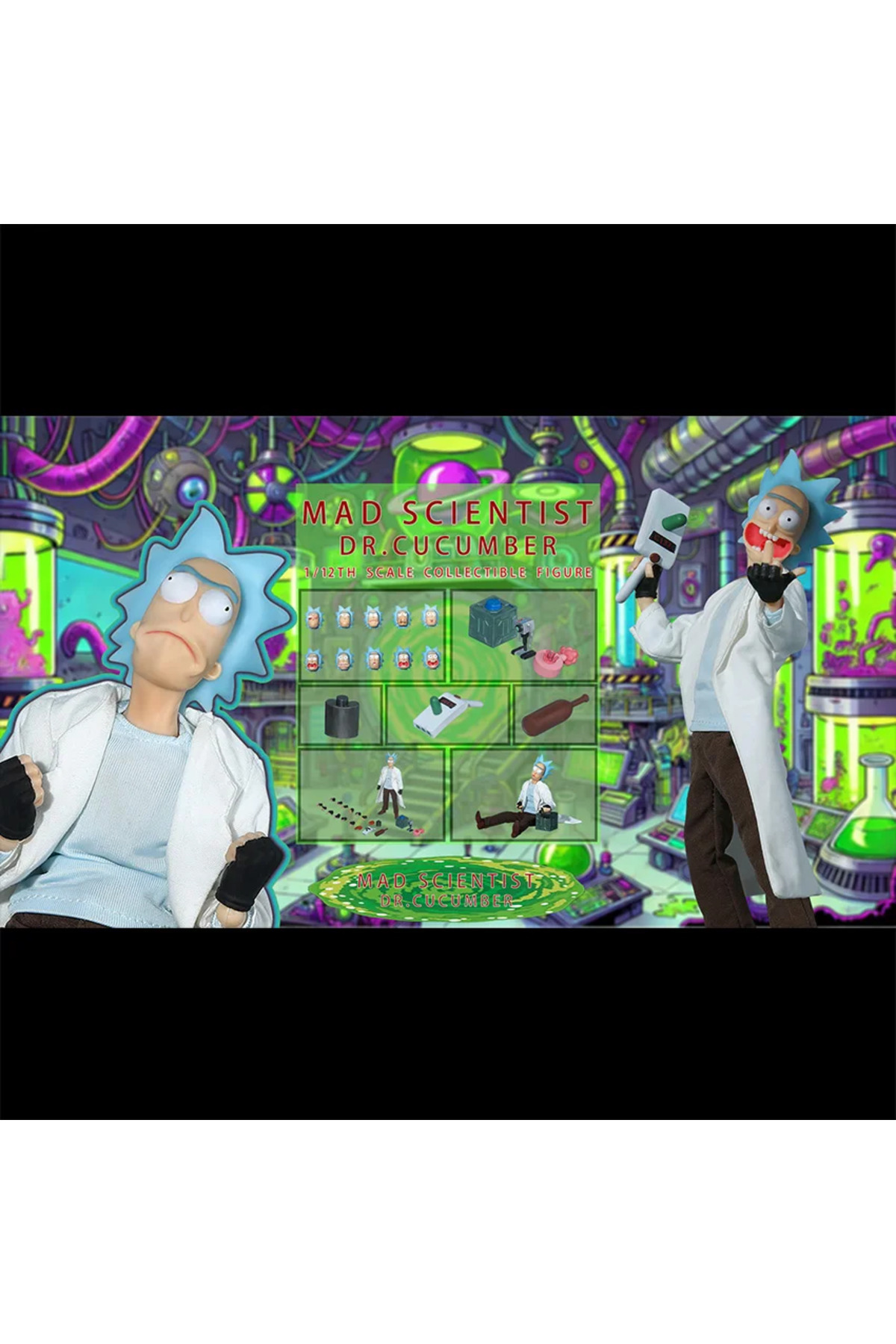Choice-Dr.Cucumber Joy Man Toys 1/12 Rick And Morty Action Figure Jm006 Dr. Rick Anime Figurine Dr.Cucumber 1