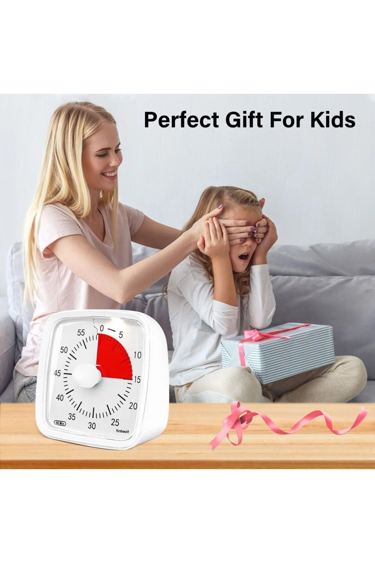 Choice-Vt03-blue Red Yunbaoit Visual Timer With Night Light, 60-minute Countdown Timer For Kids And Adults, 4