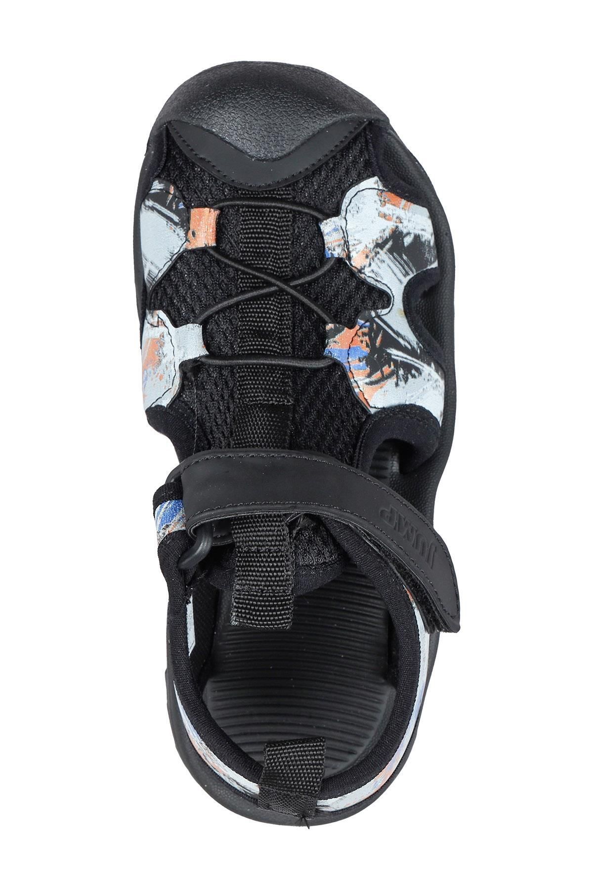 Jump-50027 Černé Unisex dětské sandály 6
