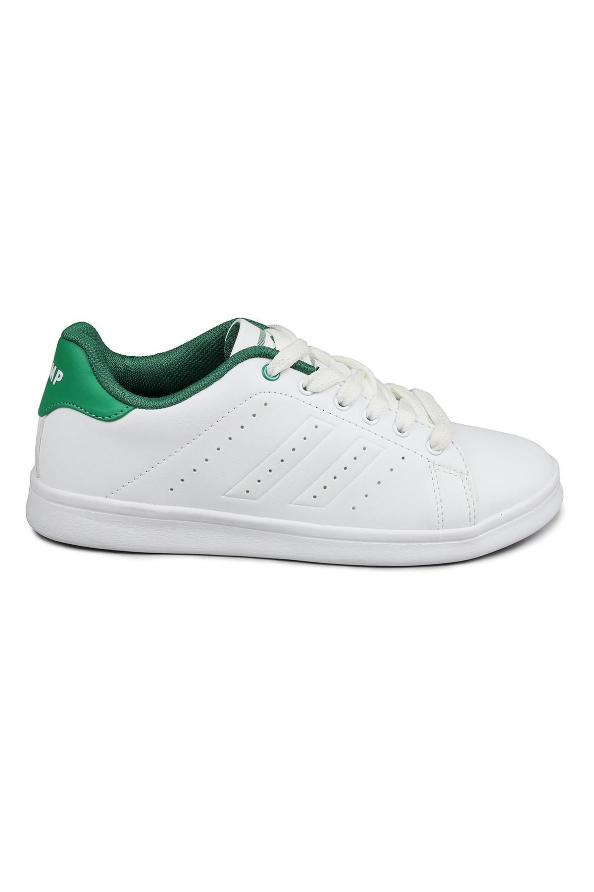 Jump-15306 White - Green Women's Sneaker Casual Sneakers 5