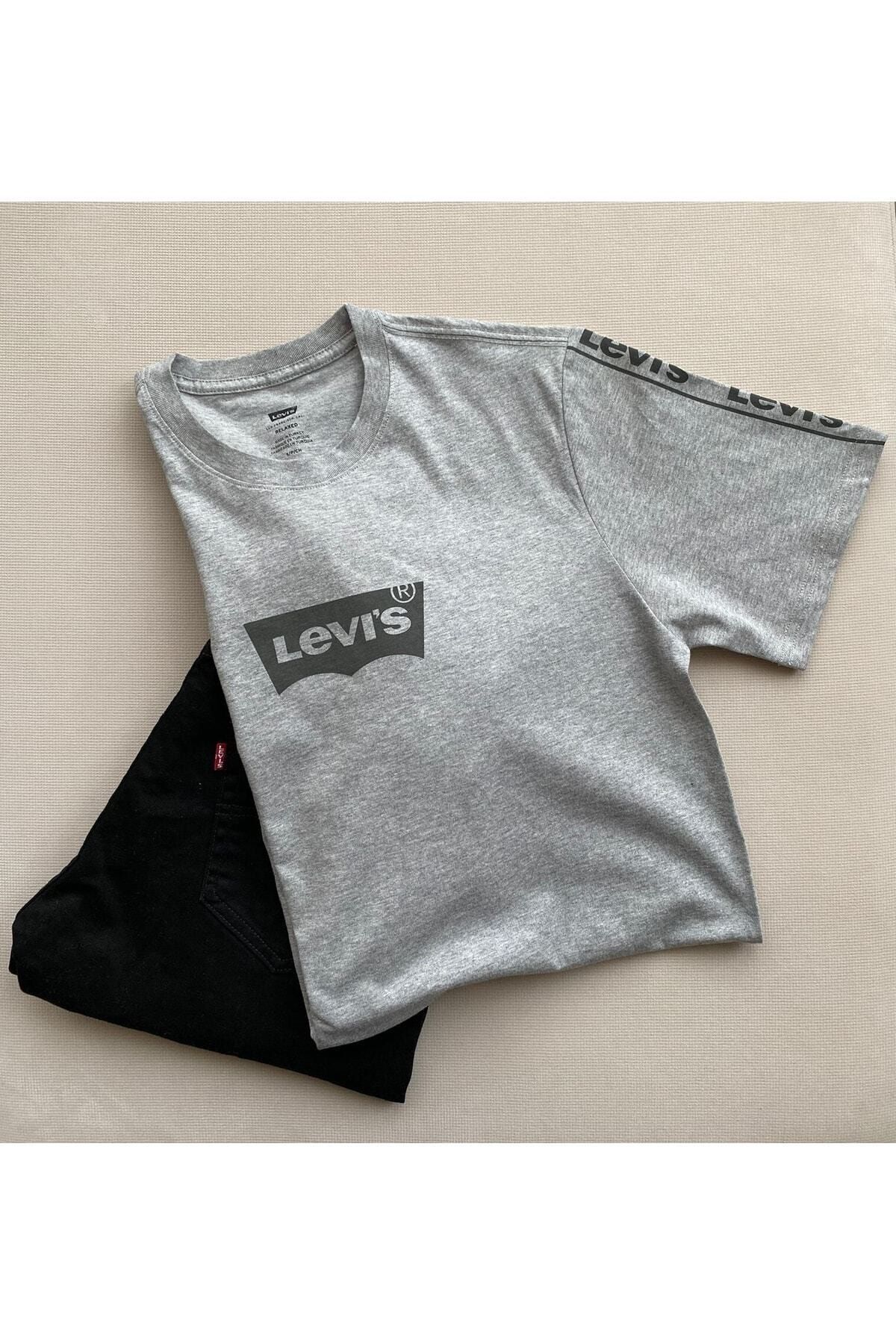 تی شرت خاکستری مردانه Lse_ss Relaxed Fit Tee Bw Ssnl Levi's