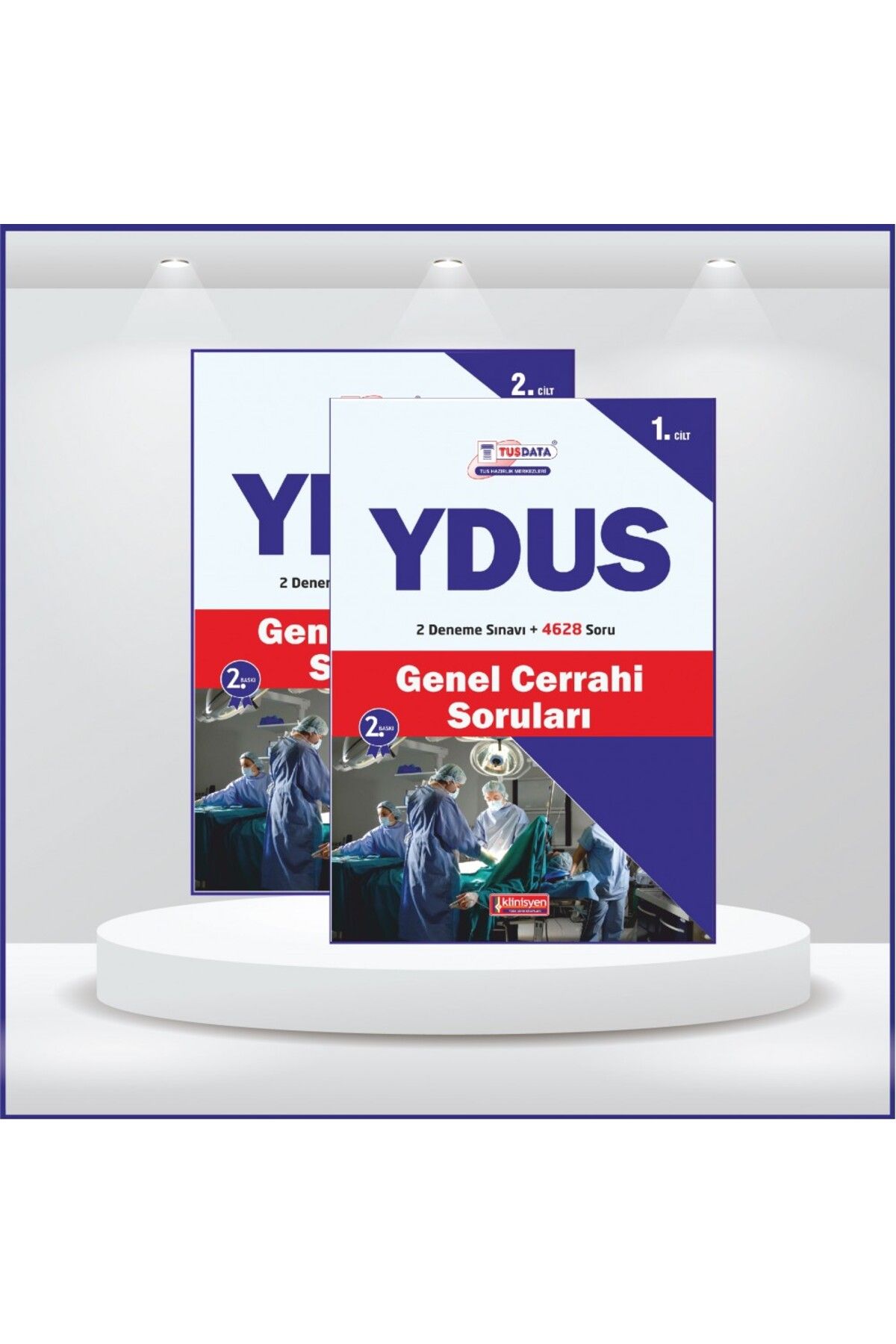 Klinisyen Tıp Kitabevleri YDUS SORU KİTABI  GENEL CERRAHİ / 1.2.Cilt-Klinisyen