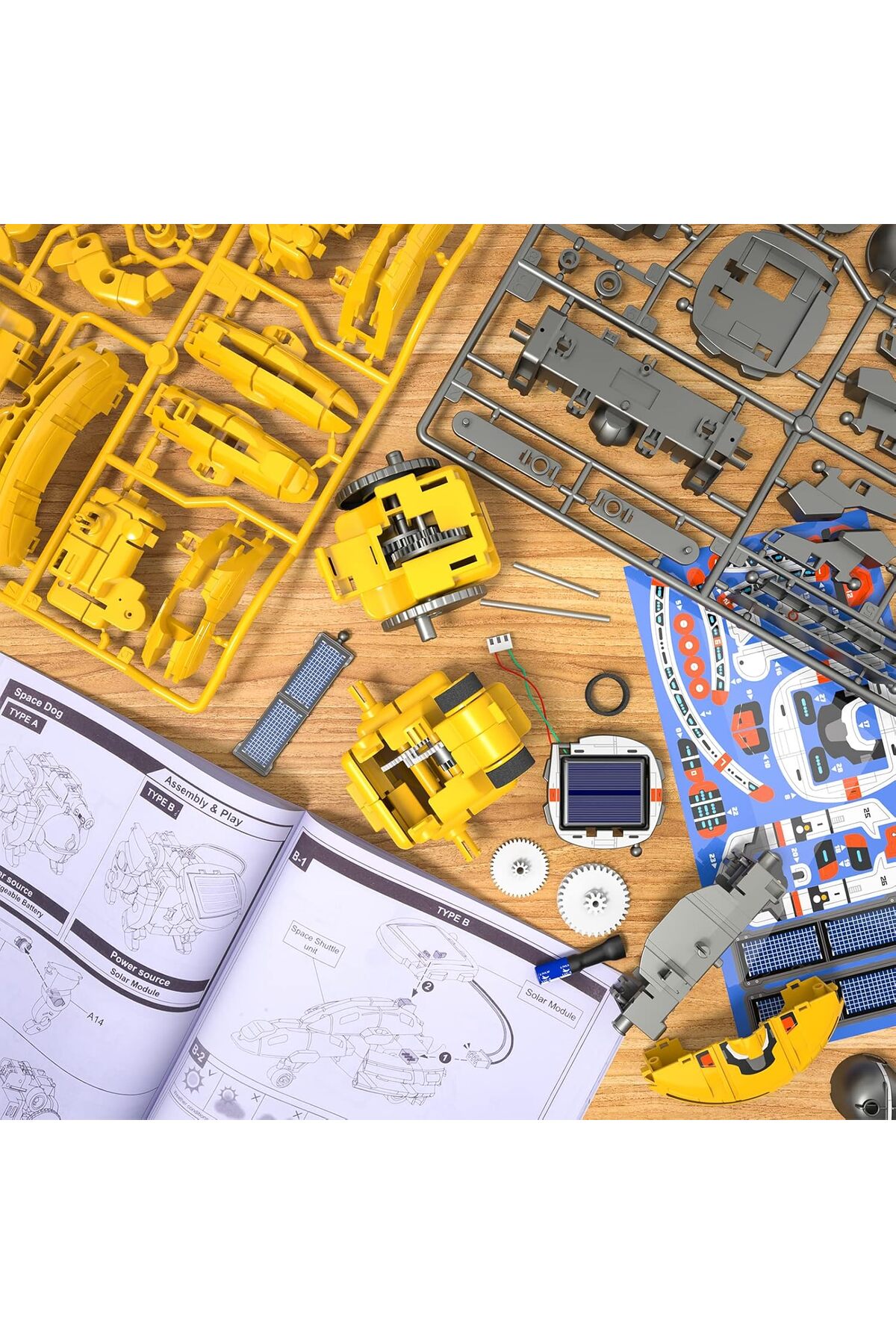 کیت استم برای کودکان ۸ تا ۱۶ سال، ربات خورشیدی و اسباب‌بازی‌های فضایی، پروژه‌های علمی ساختنی برای پسران و دختران