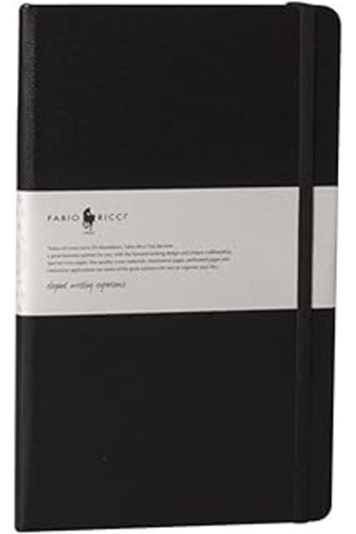 Mu Art Fabio Ricci Elio 13X21Cm Kareli Siyah Defter