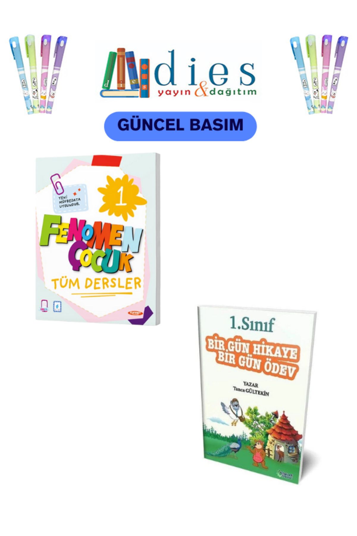 Fenomen Yayıncılık Fenomen Çocuk 1. Sınıf Tüm Dersler + Bir Gün Hikaye Bir Gün Ödev SET