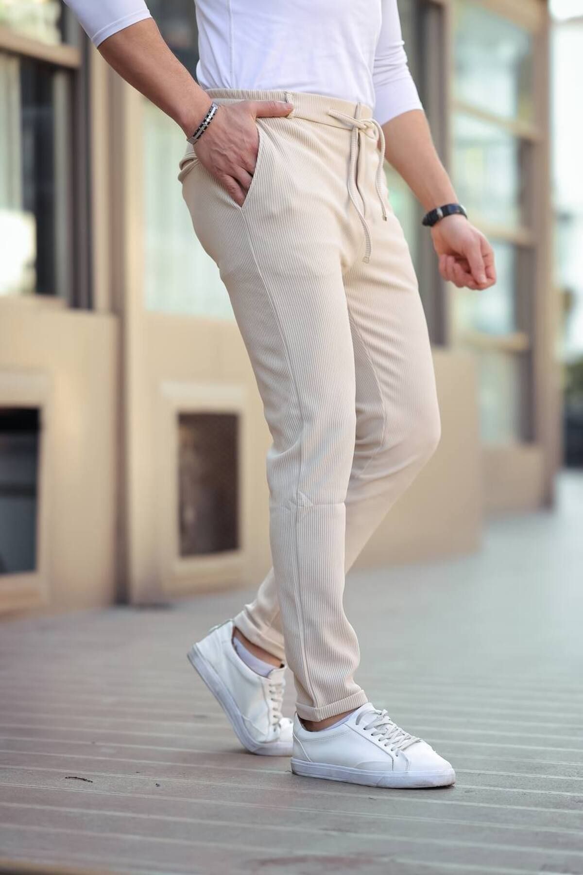 Gameyal Pantaloni De Trening Casual Jamber Classic, Cu Aspect De In, Cu Picioare Înguste, Cu Tăietură Largi Masculin - XL