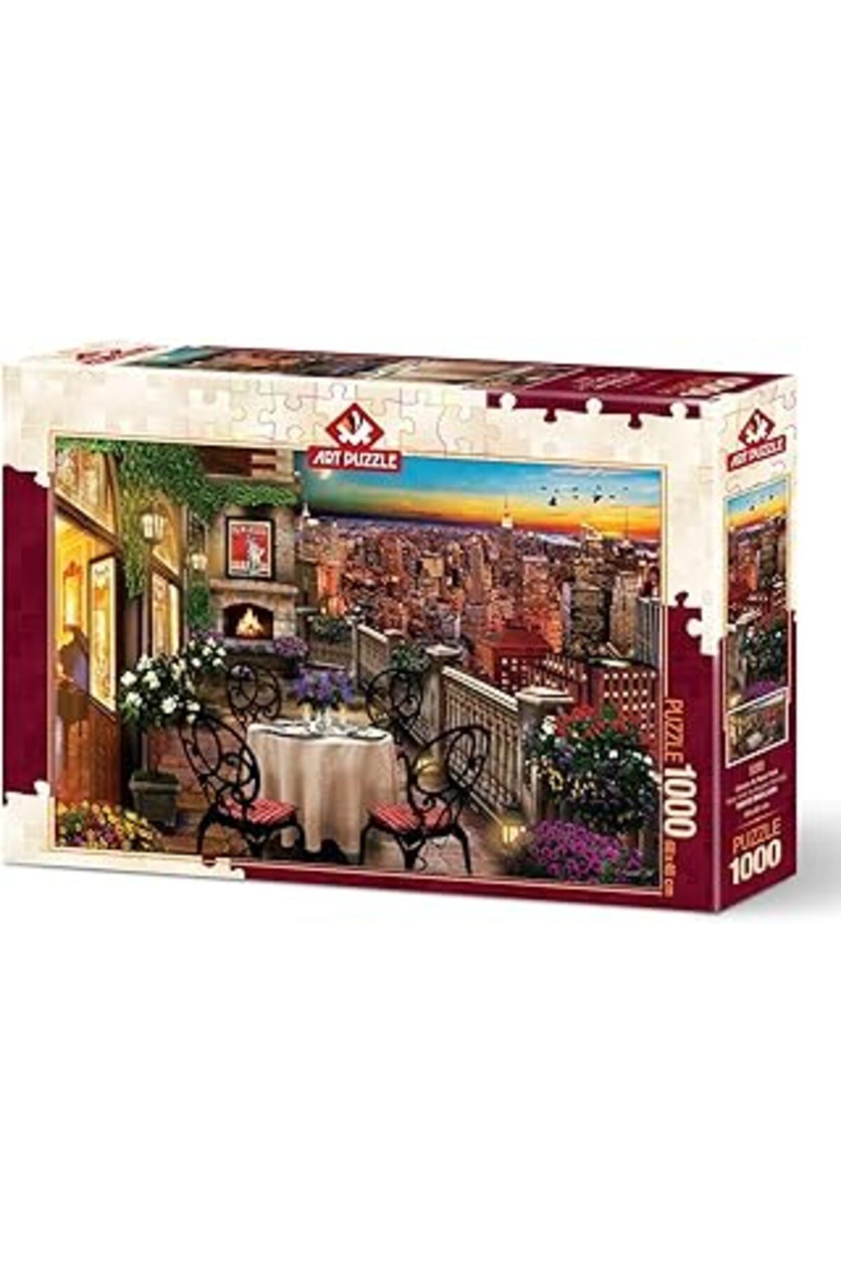 Mu Art Art Puzzle New York'Ta Akşam Yemeği 1000 Parça Puz