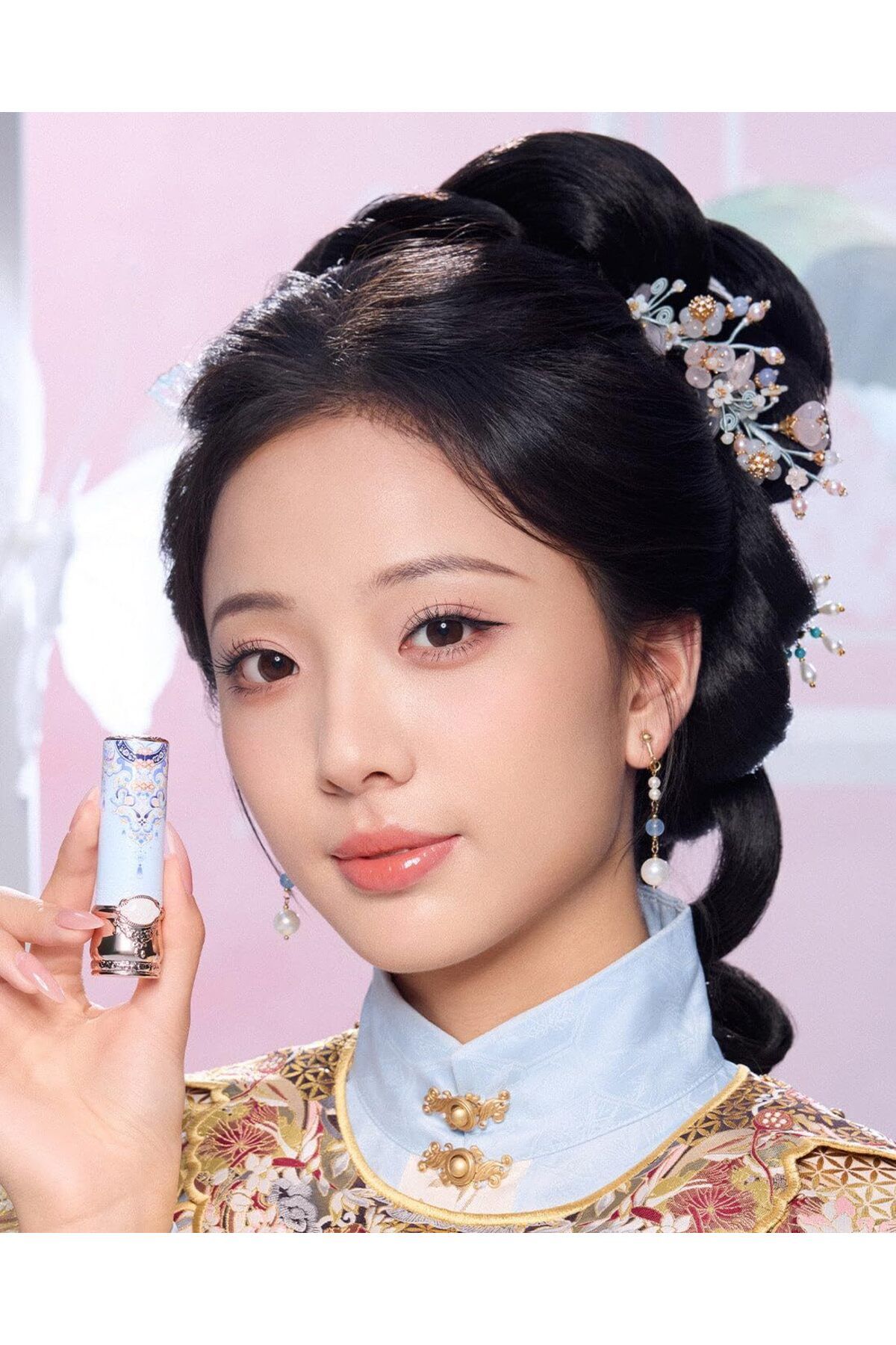 Flower Knows-Butterfly Cloud Collar Collection Glossy Lipstick, 0.12 oz./3.5 g (C01 Birchleaf Pear) 7