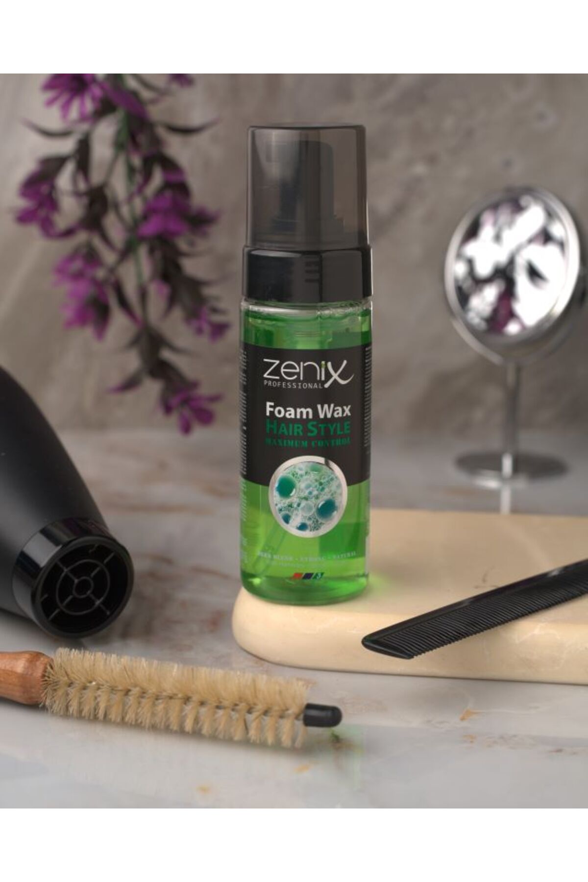 Zenix Men Series Hair Style Wax Foam Herb Blend Strong Natural 150