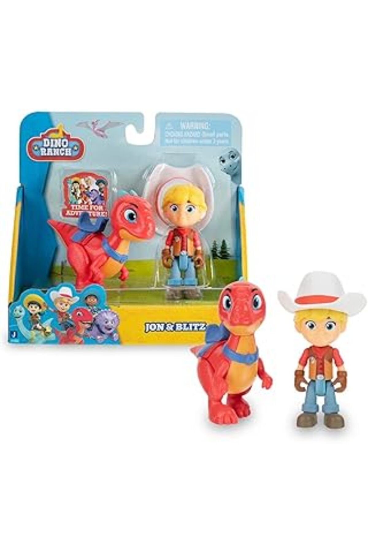 Mu Art Dino Ranch 2’Li Figür Paketi Dna00401 - Jon&Blitz