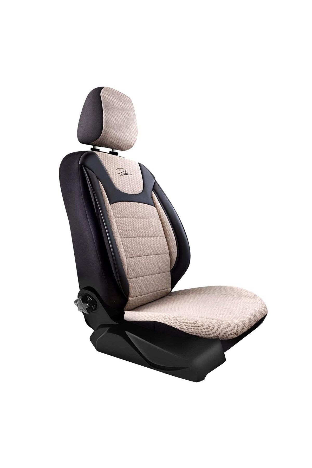 Panda-Set Huse Scaune Auto Panda Prestige, Negru-Bej, 11 piese 2