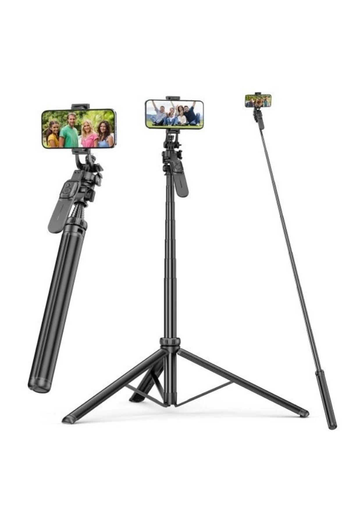 VOOKA Selfie Stick 360 Derece Bluetooth Kumandalı Selfie Çubuğu Tripod Monopod